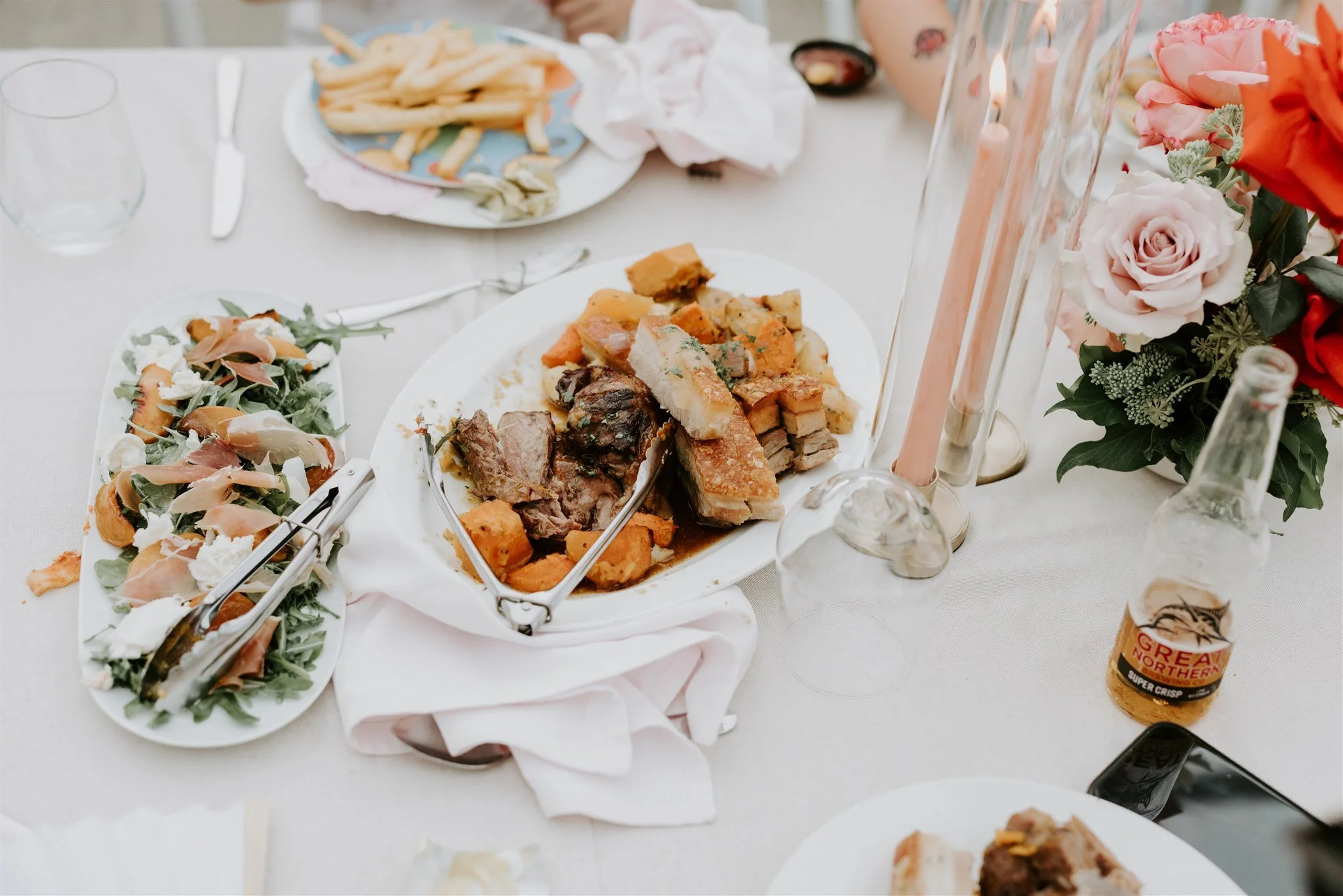 Food?

We use external catering. You can choose from Gippsland's best caterers, all offering a delicious menu of gourmet food. They have been specifically selected and have been here many times; using one of our caterers guarantees you and your guest