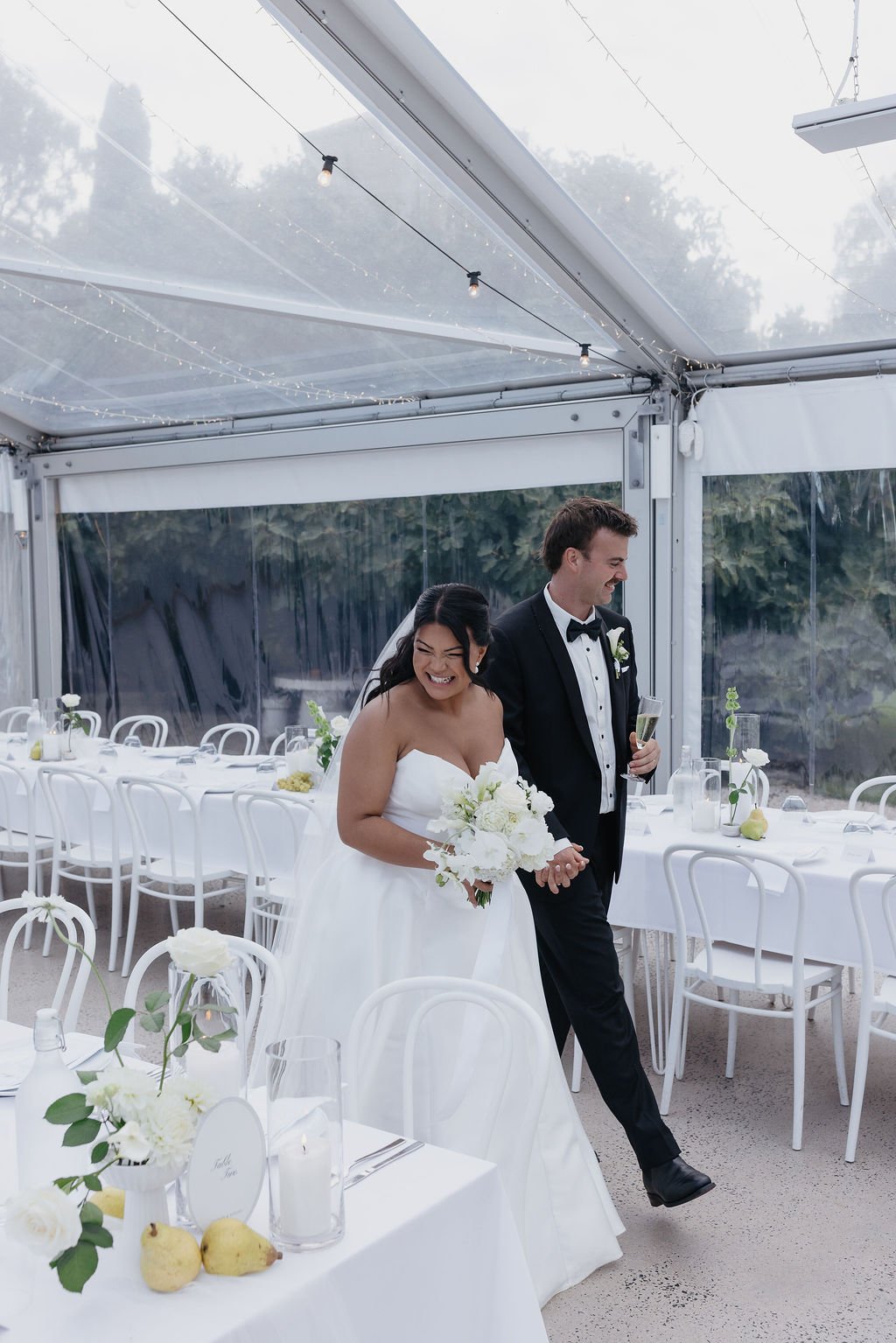 First look of the styled marquee  ohhh, we love that moment when we are behind that white backdrop watching you, seeing it all come together for the very first time. So very special. ✨ The "ooohh's and ahhh's" and pure happiness. You can se