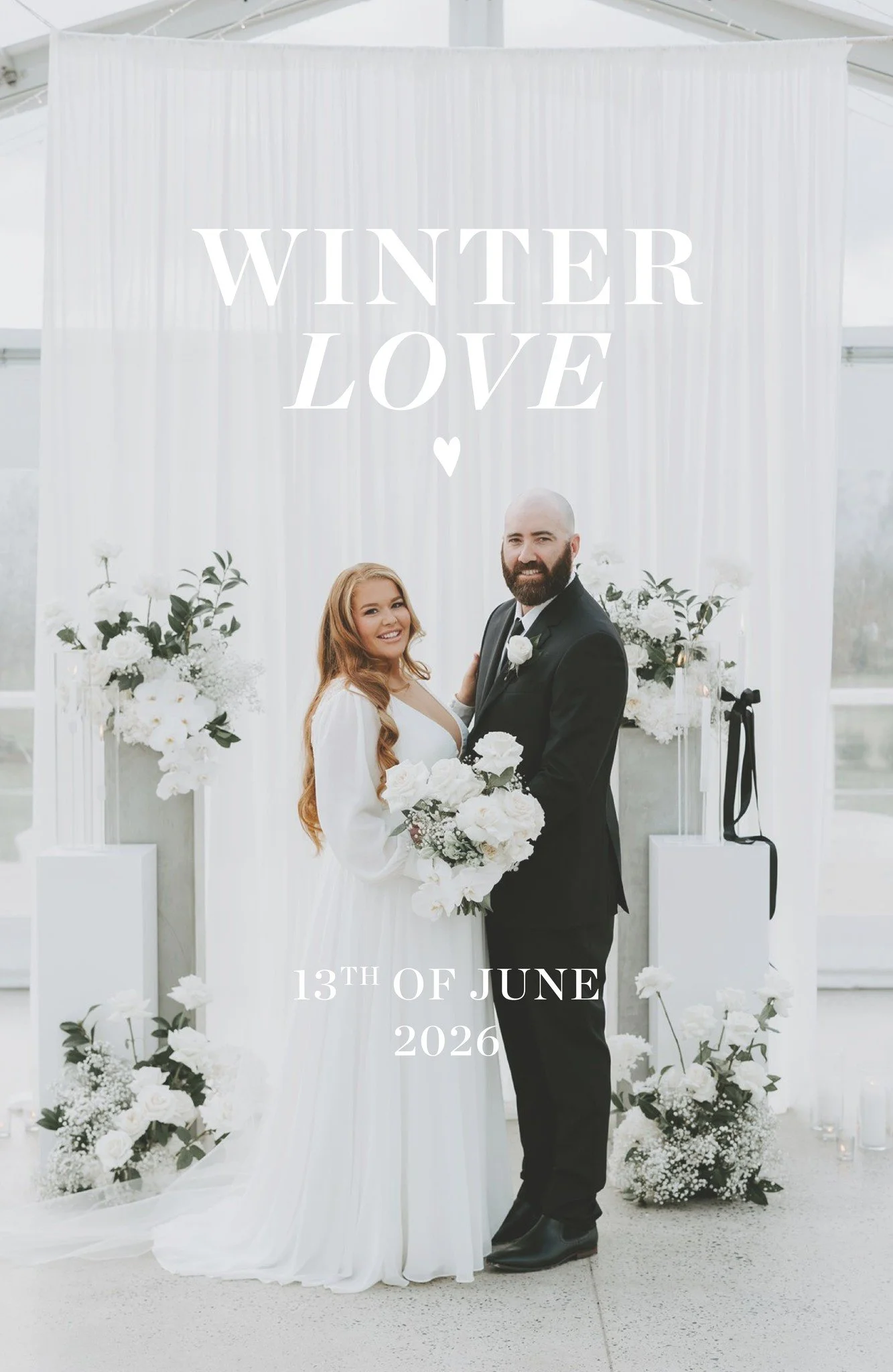 .WINTER LOVE WEDDINGS 2026.

As many of you will have seen before, Evie from Peace and Love Ceremonies @eviewilson_celebrant and photographer Lisa Hayman @lisahaymanphotofilm and our team at Mewburn Park offer a gorgeous, budget-friendly, and absolut