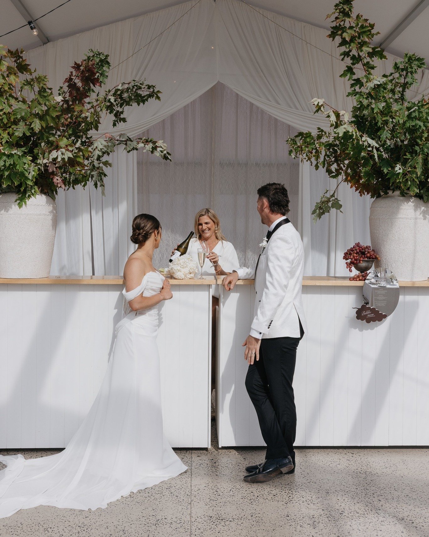 One of our favourite moments of a wedding day ✨
When couples get their first look at the styled marquee after months and months of planning&hellip; and it&rsquo;s finally all coming together.

Such a beautiful little pause before the celebrations beg