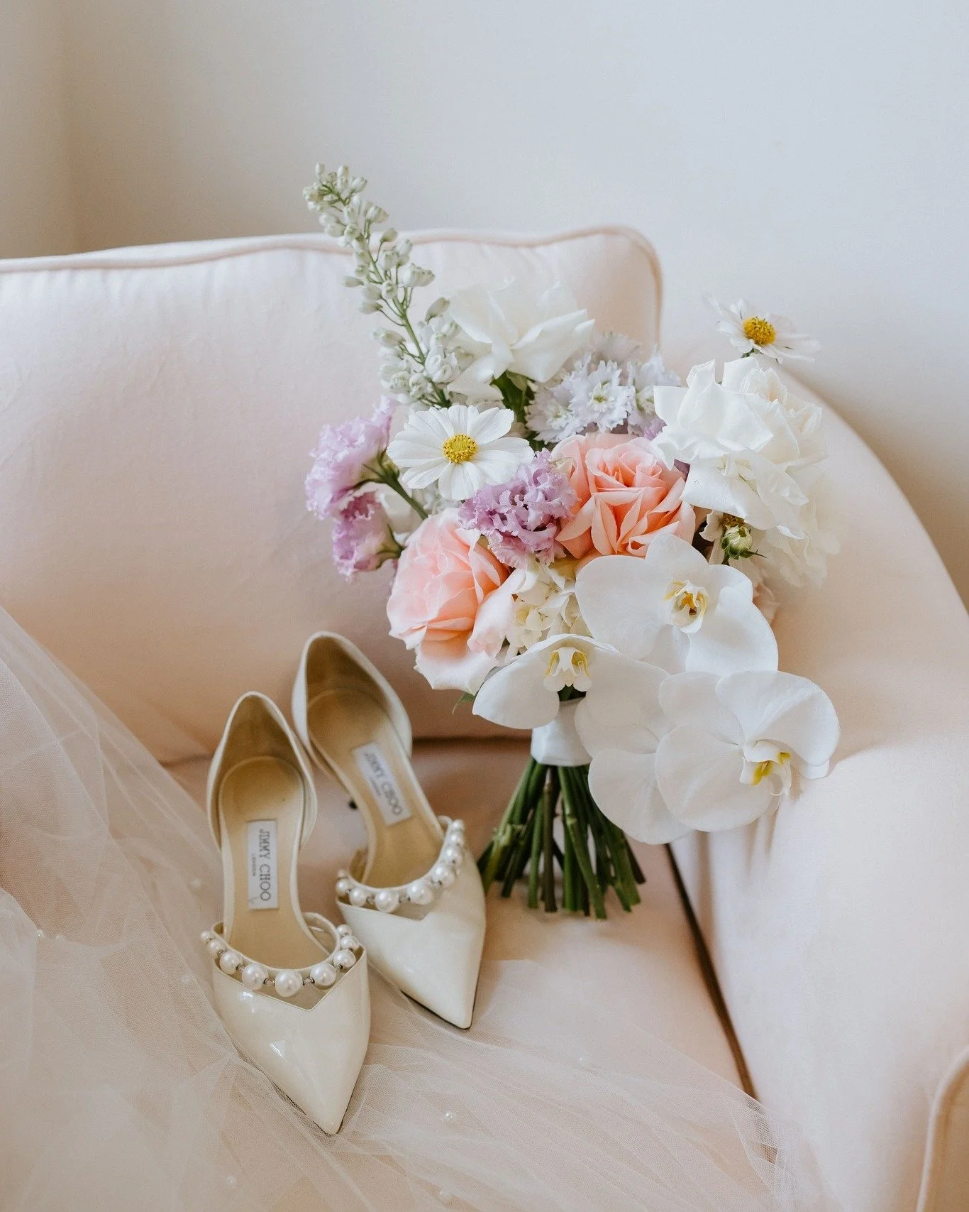 A little blush. A little pastel. A touch of orchid. And a pair of Jimmy Choos that definitely deserve their own photo. 🤍

We love how beautiful wedding details can tell a story that feels soft, elegant and completely personal, without trying too har