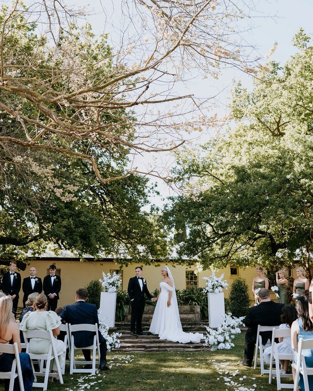 Happy 1st wedding anniversary, Melody &amp; James! 💫

Photography &amp; videography: @chamorecreations
Catering: @crihotelsale
Celebrant: @thehomegrowncelebrant
Hair &amp; makeup: @perfectpoutmelbourne
Bridal gown: @madewithlovebridal
Groom&rsquo;s 