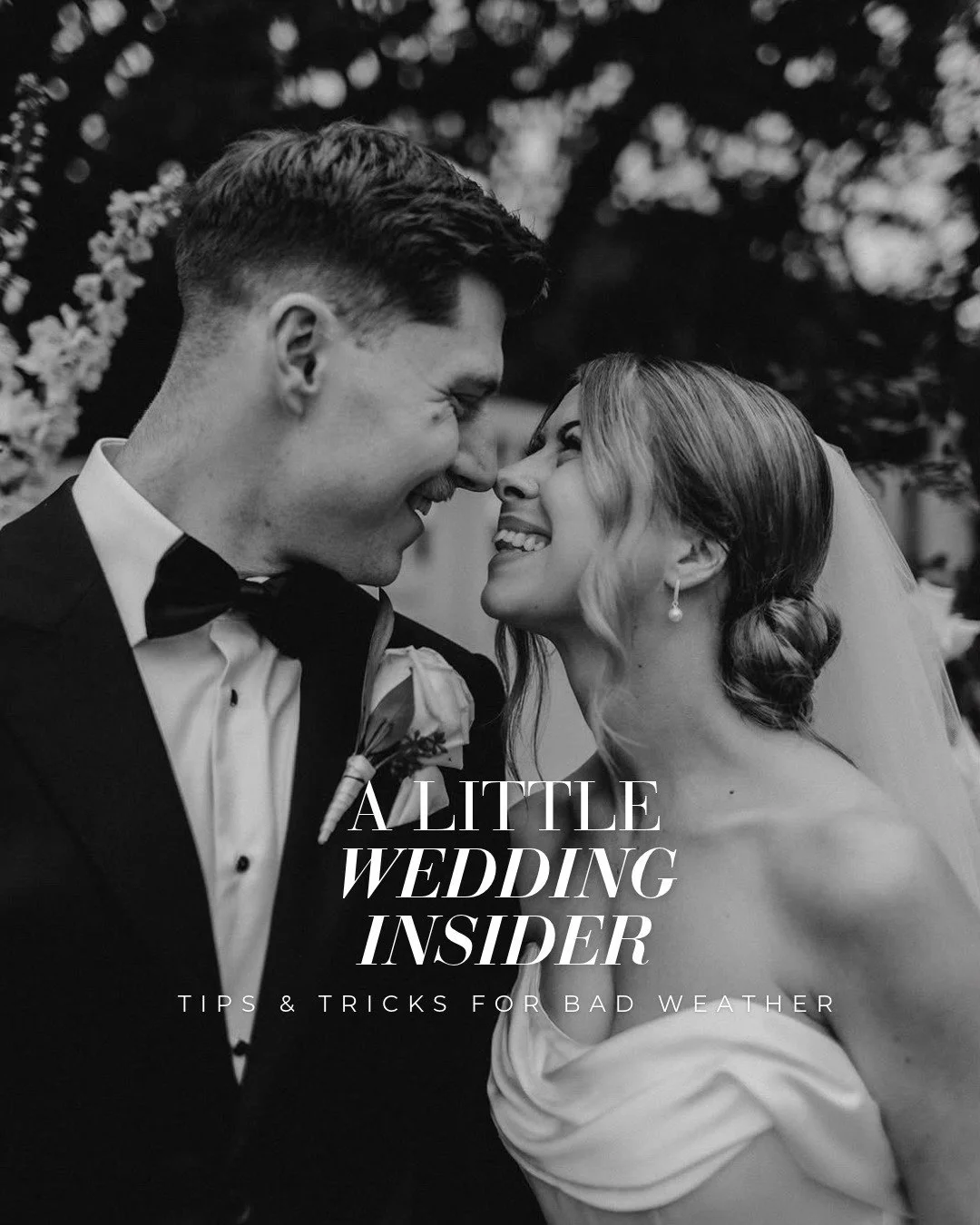Rain on your wedding day? You get to choose what you make of it. 🤍

And here&rsquo;s our advice if the forecast isn&rsquo;t quite what you had imagined:

1. Plan for it anyway.

Have your wet-weather ceremony plan in your head alongside your dream p