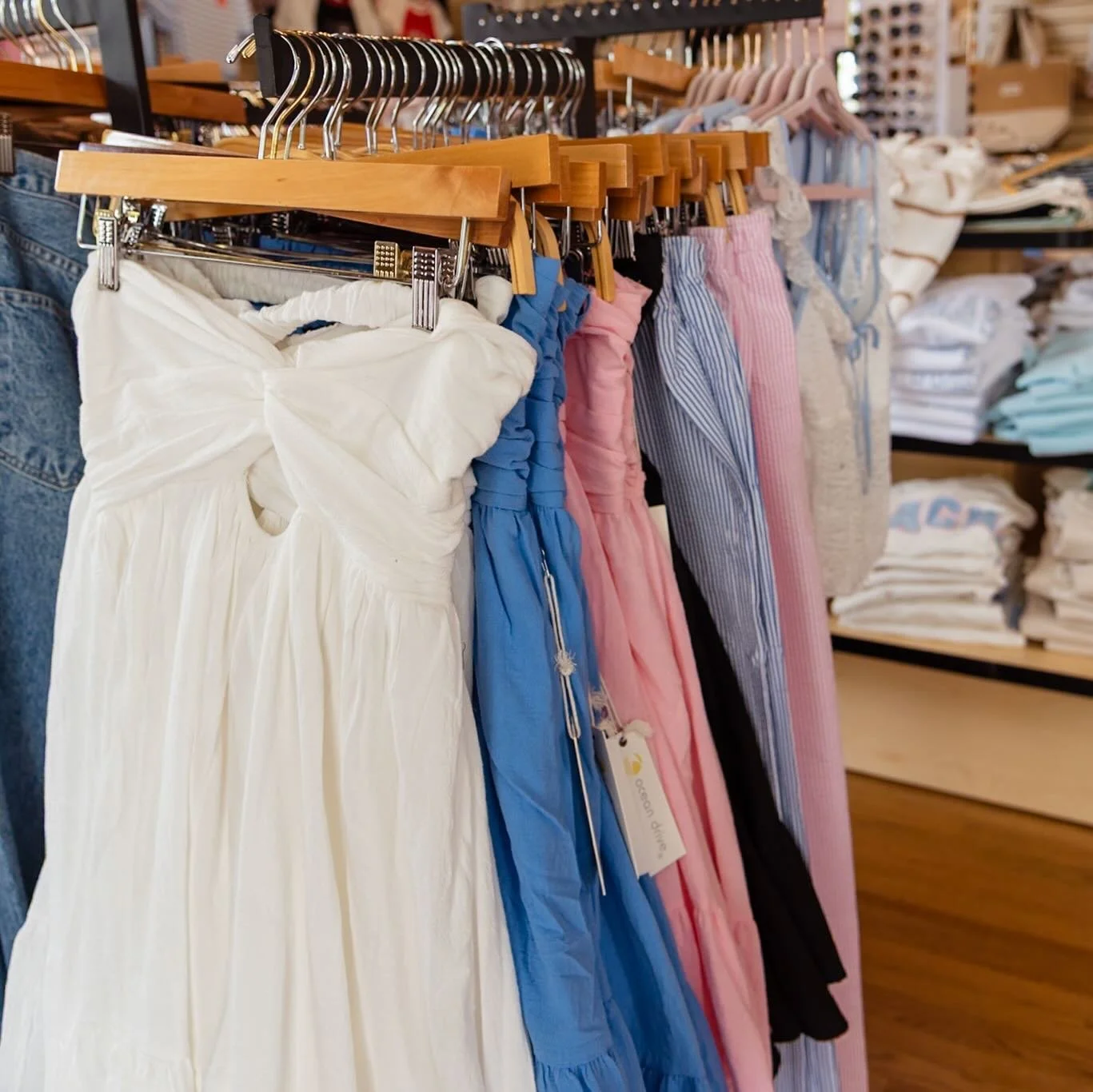 Cloudy days are ideal for shopping in town. 
Summer store hours start June 13. Until then shop 9am-8pm.