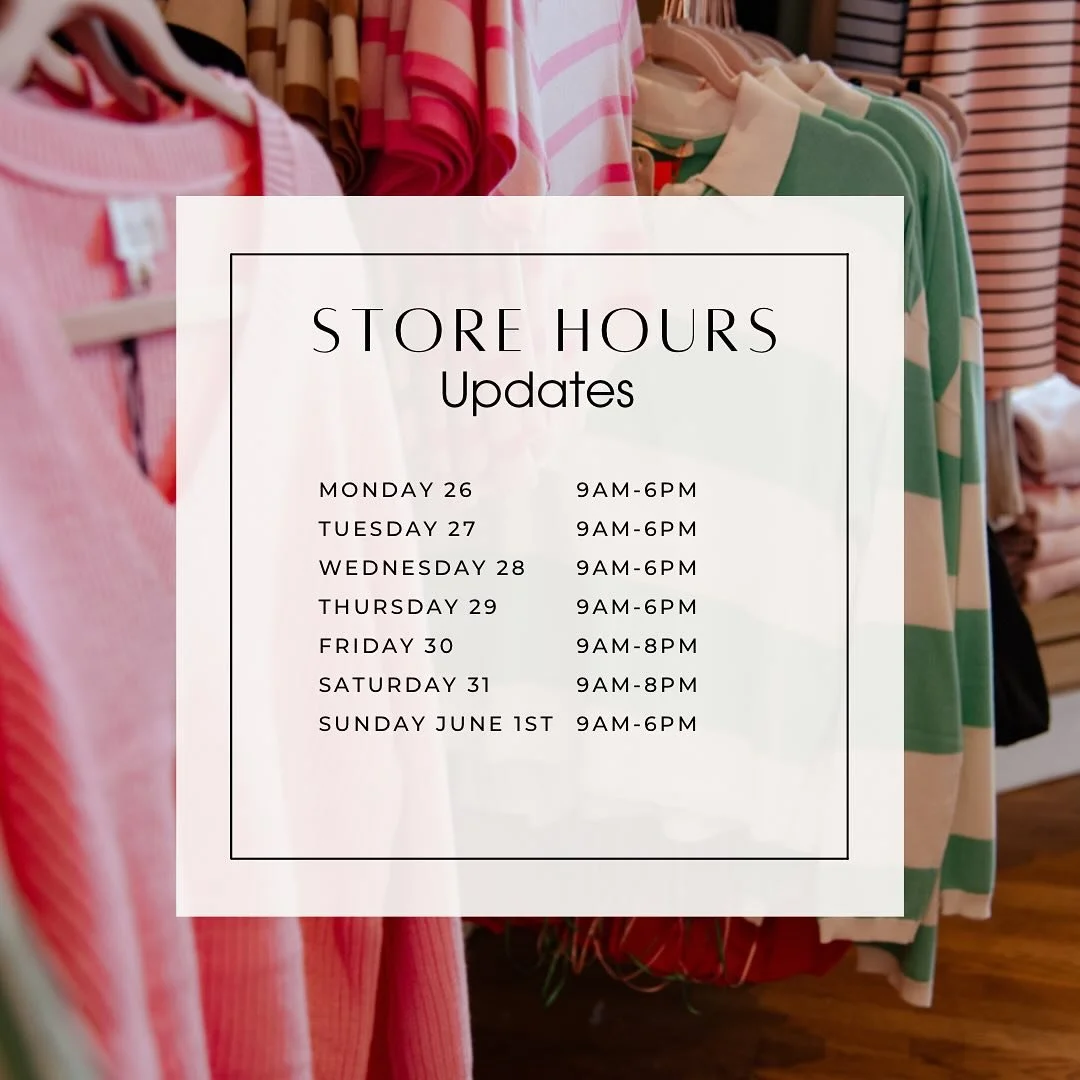 Come in ! We're open every day at 9am.