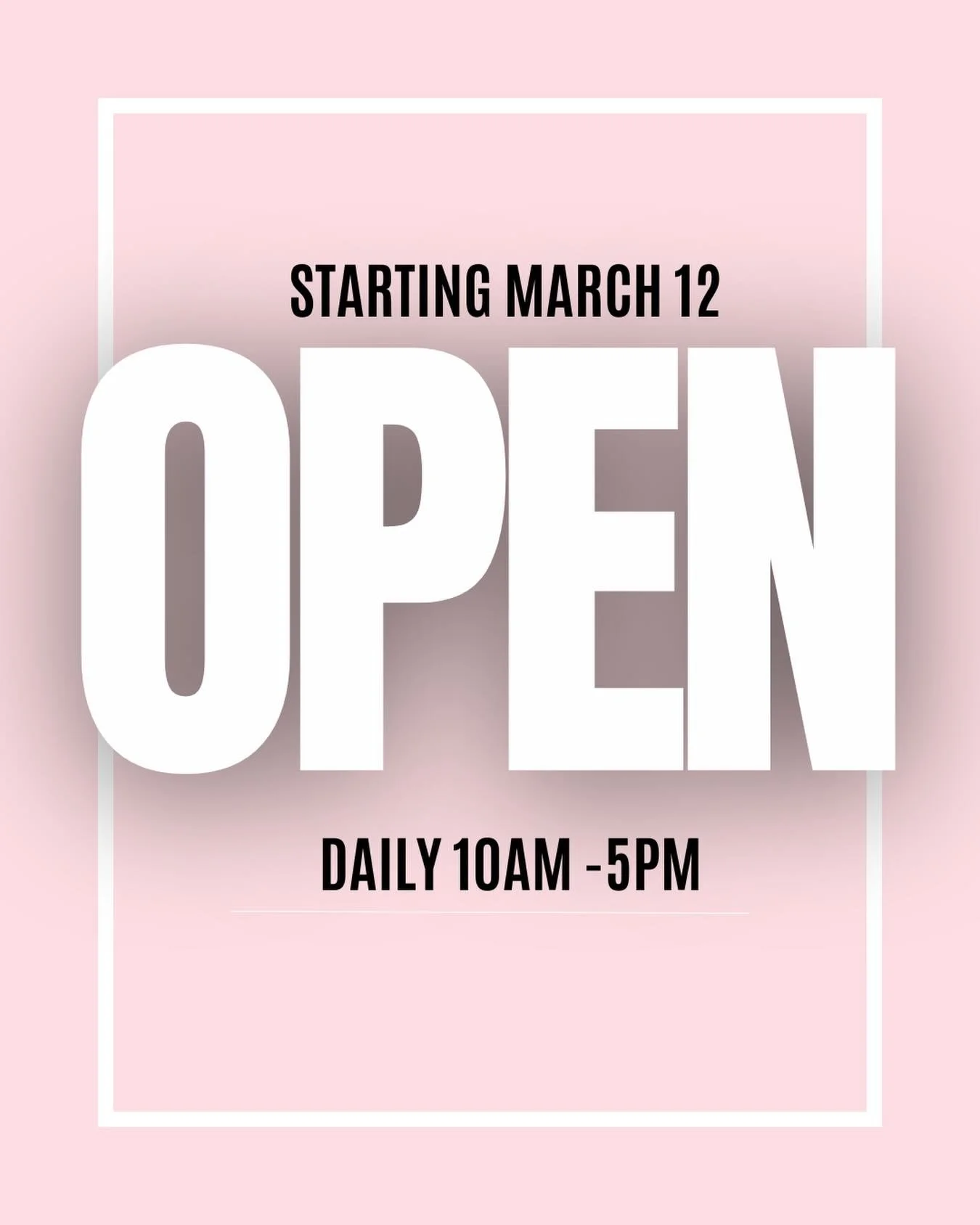 Don't miss out! Spring Sales are on and our store is open daily at 10 am. Get 50% off Fall items priced at $10 &amp; $20 and shop New Arrivals first. 

New arrivals are priced as marked and not included in the sale.