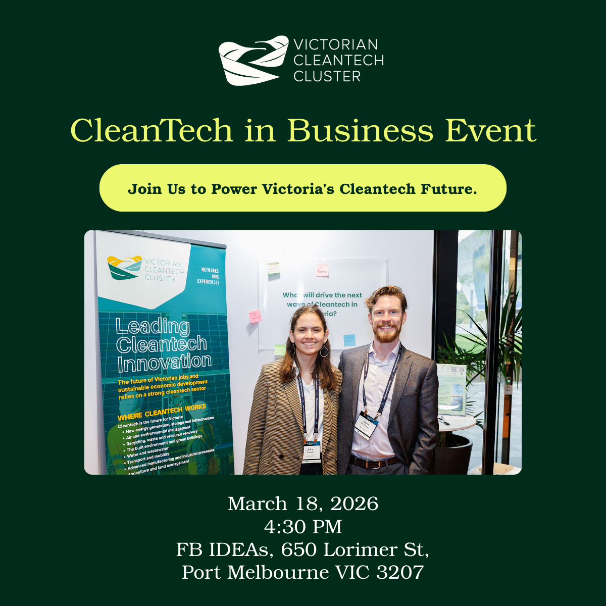 CleanTech in Business Networking &amp; Pitch Night