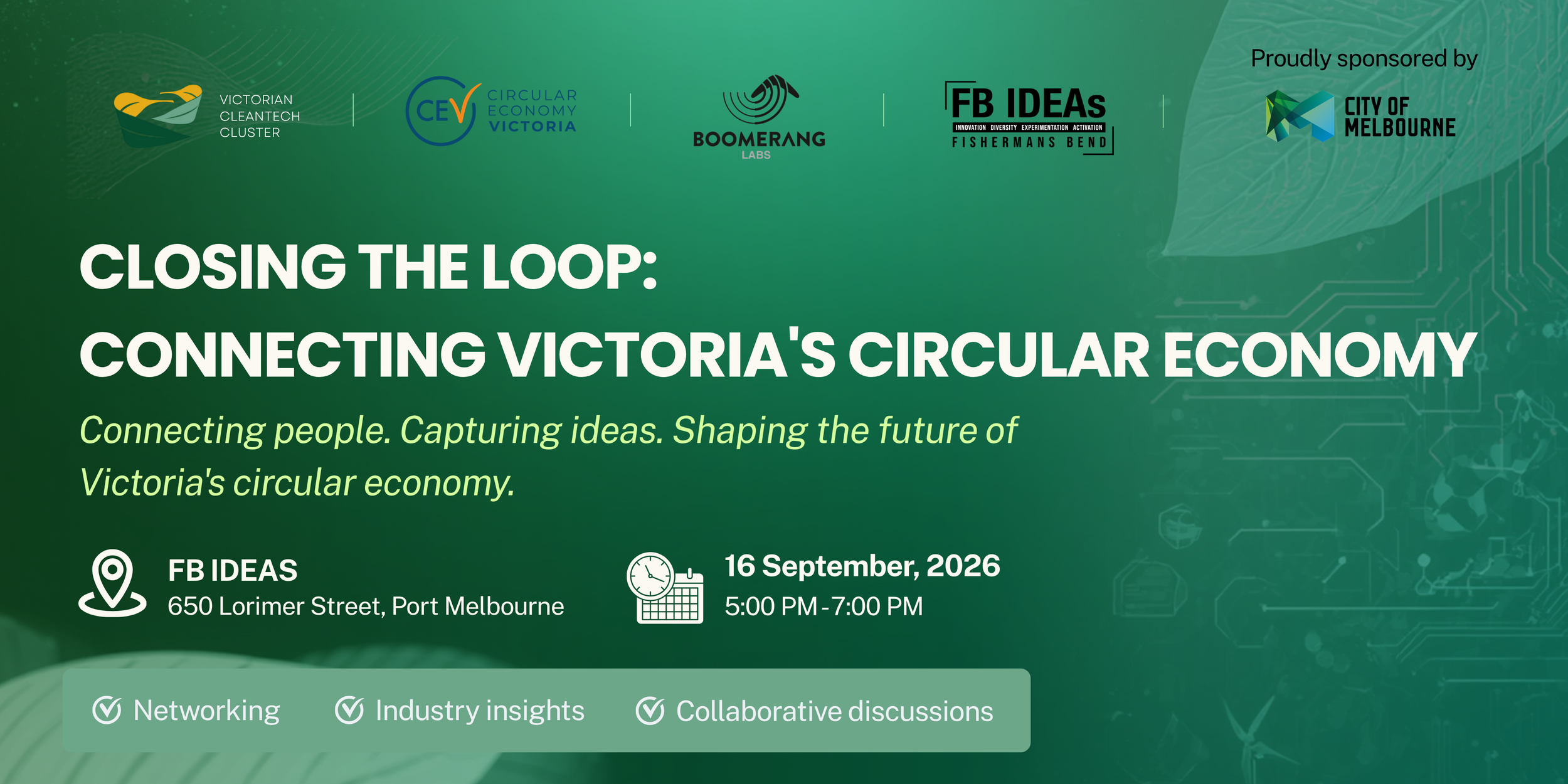 Closing the Loop: Connecting Victoria’s Circular Economy