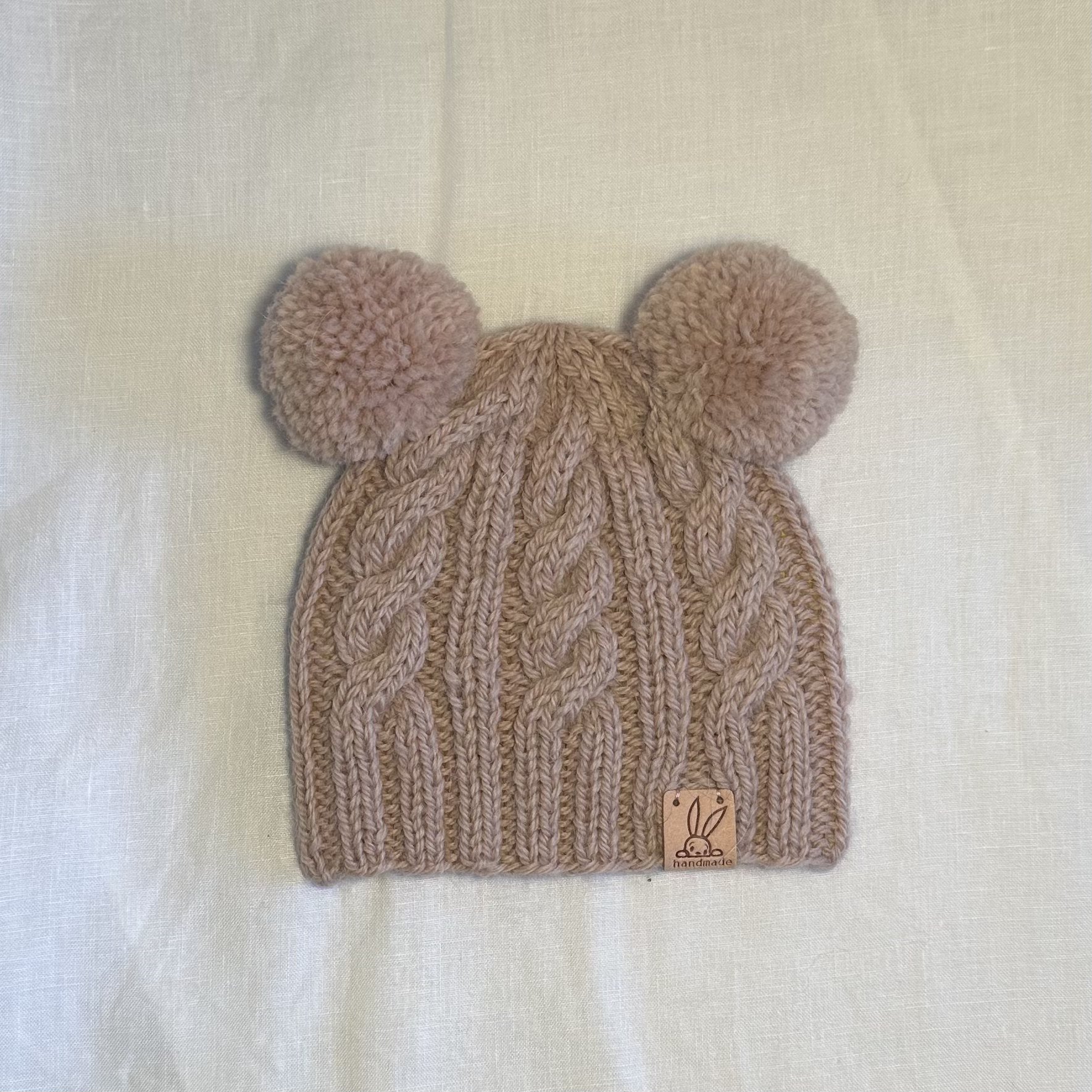 Ava Beanie in Dusty Pink