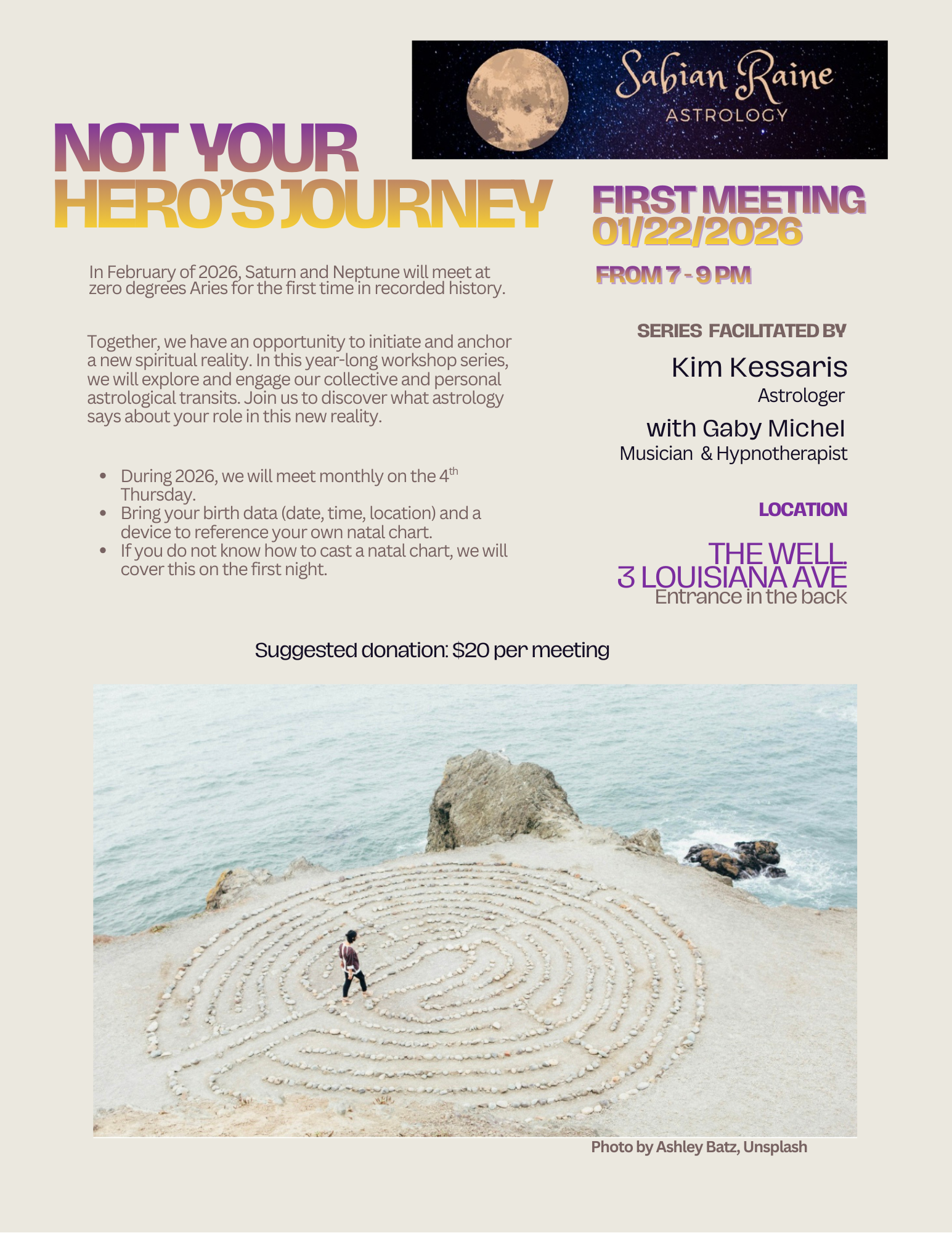 Not Your Hero's Journey (An Astrologoical Studies Series with Kim Kessaris and Gaby Michel)