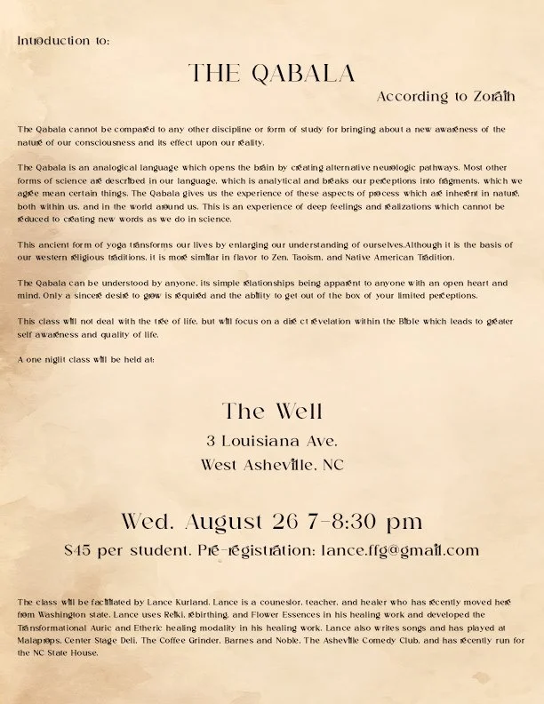 Introduction to: The Qabala according to Zorath with Lance Kurland