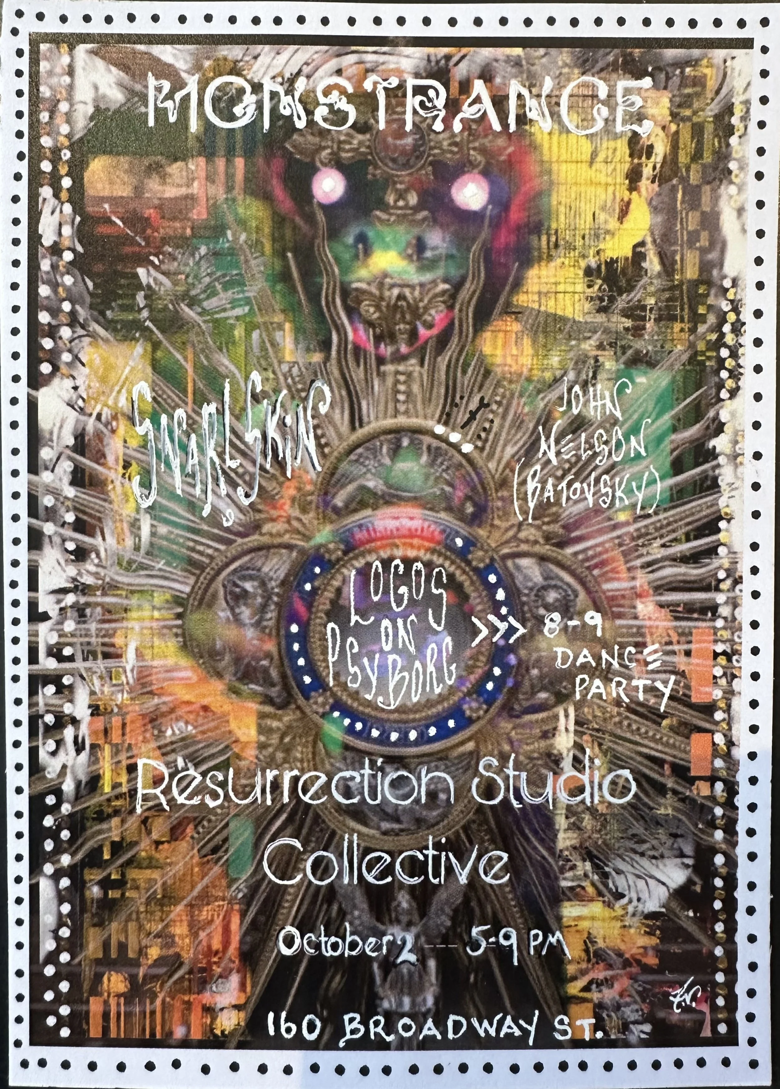 SYNTHESIZER SOUND BATH CANCELLED: But come see Logos (James) at Resurrection Studios Collective!
