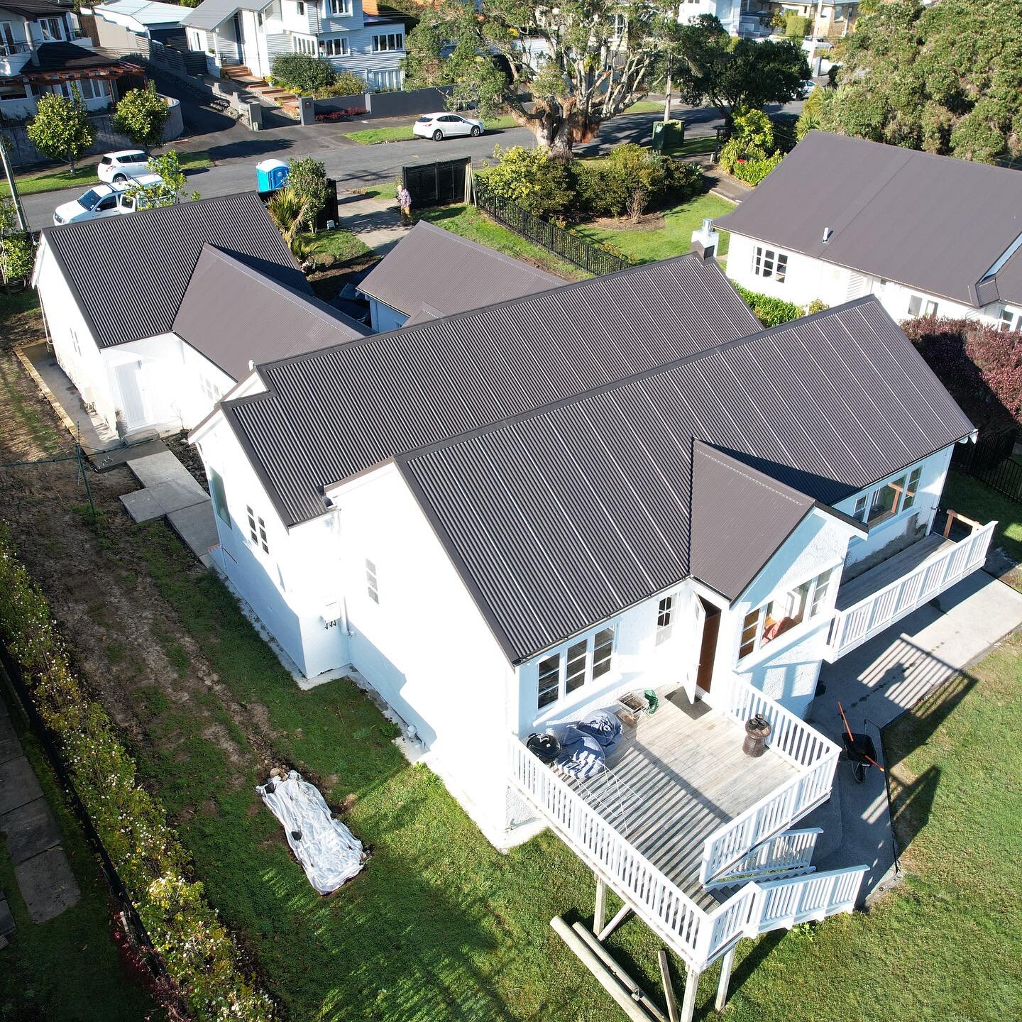 So nice we did it twice. 

We completed this double concrete tile conversion in Devonport at the end of last &lsquo;summer&rsquo;. Nice to get two roofs side by side.

Bit of detail gone into these, very happy with how they turned out.

Supplied by 
