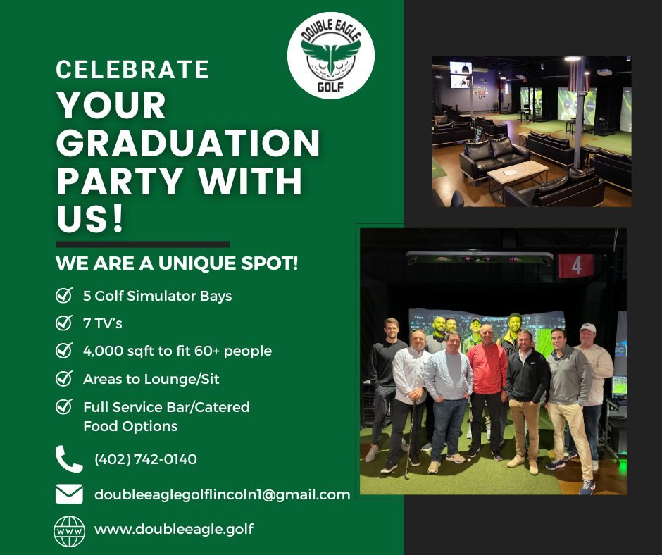 Looking for a venue for a graduation party? You can have the most unique graduation party at Double Eagle! If you are interested, contact us on our website! 
 👉https://www.doubleeagle.golf/contact