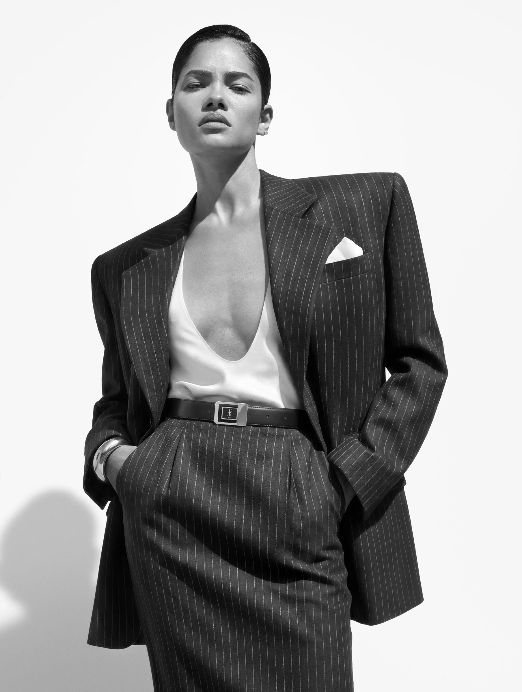 Total look SAINT LAURENT BY ANTHONY VACCARELLO. Cenit Nadir by David Vetiver