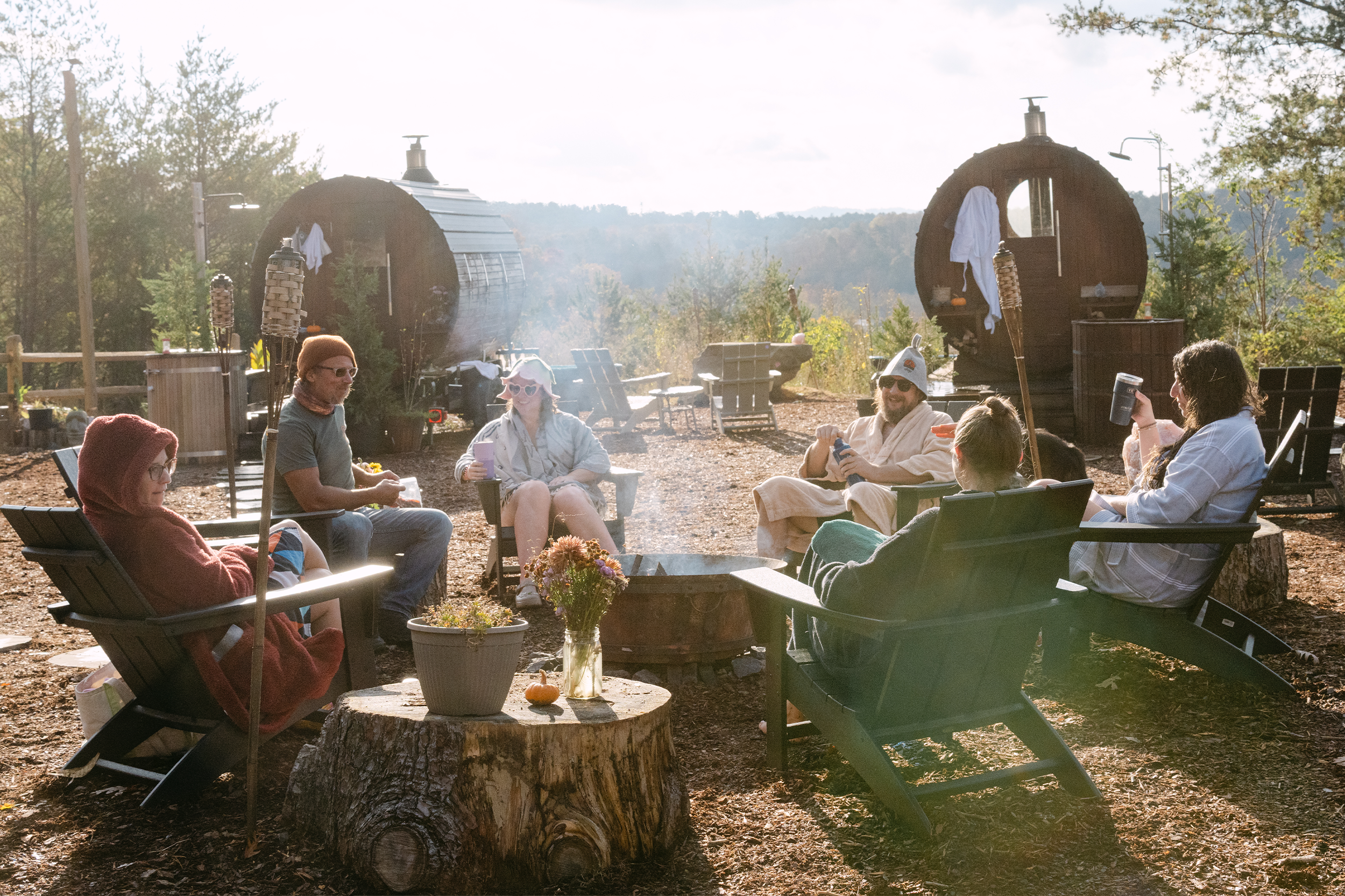 Sunday Sauna Social - feat. Britt Klach (Yoga), + live music