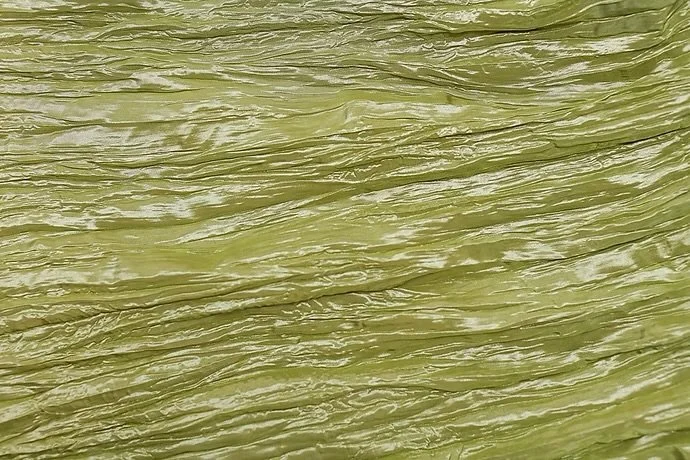 Lime Crushed Taffeta