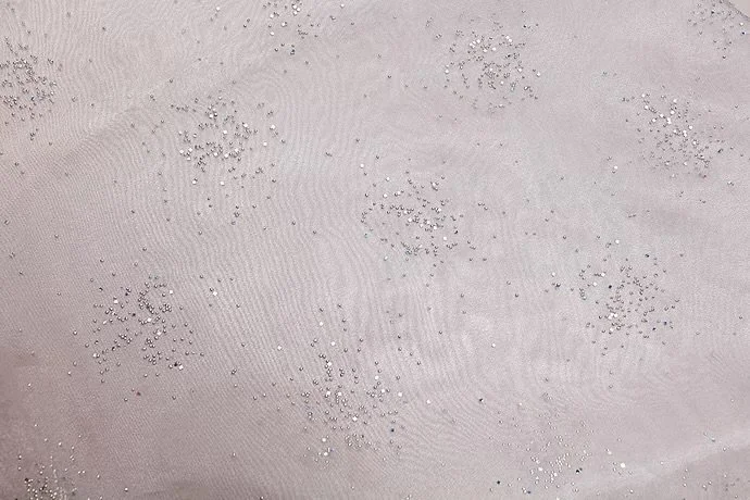 Silver Diamond Organza