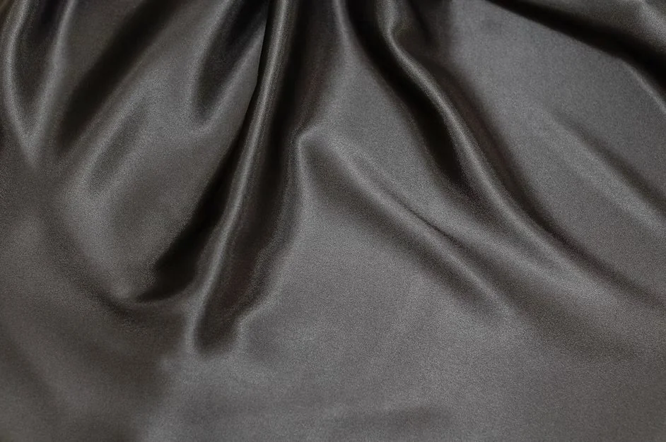 Black Charmeuse Satin