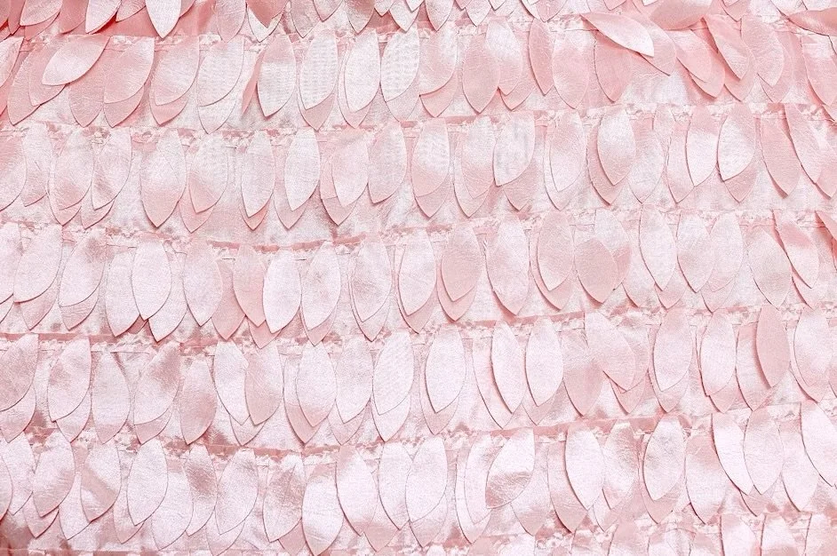Blush Leaves Taffeta