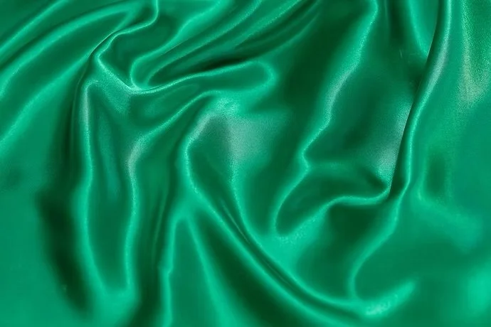 Kelly Green Charmeuse Satin