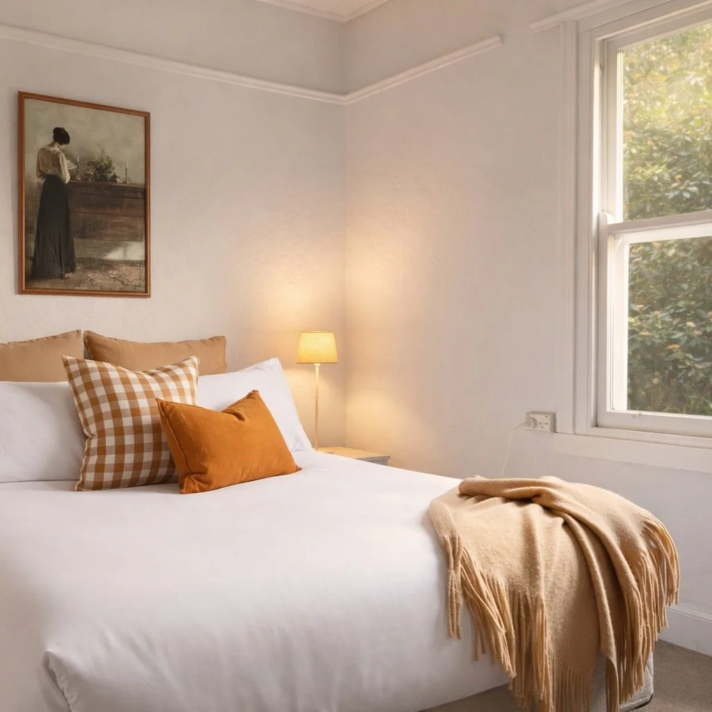 This is what your guests are actually paying for.

Not just a bed to sleep in or just somewhere to put their bags.

They&rsquo;re paying for the slow morning. The light through the sheer curtains. The moment they walk in and reach for their phone - n