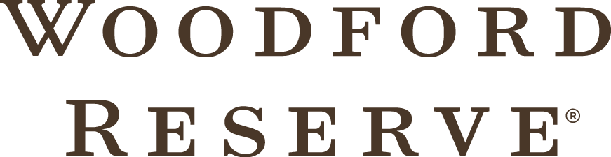 Woodford Reserve logo on a black background.