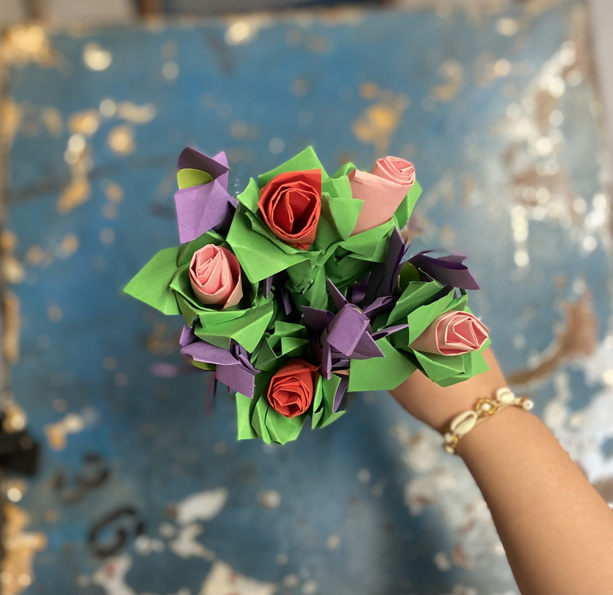paper flower bouquet