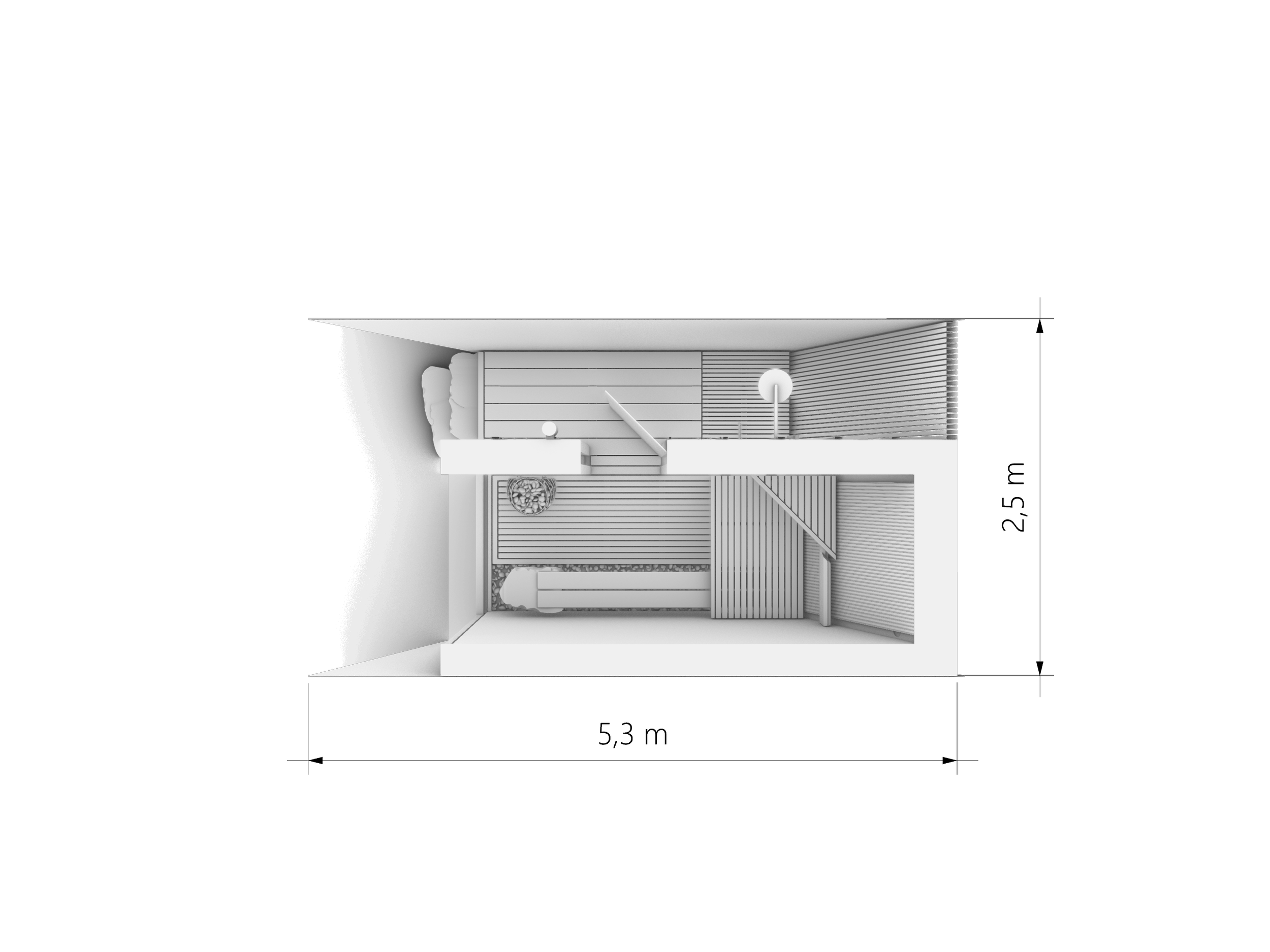 Grundrisszeichnung Skal studio.