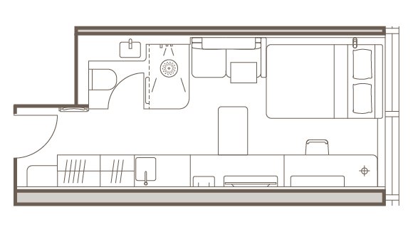 Deluxe Studio Layout