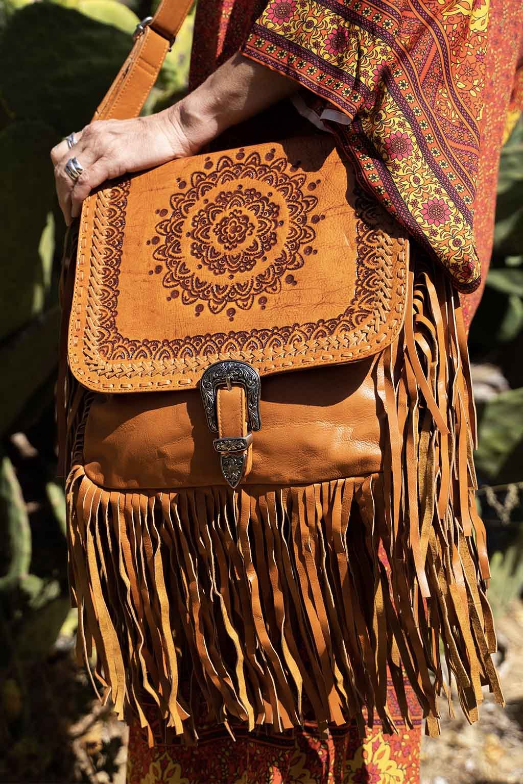 Womens Boho Black Fringe Crossbody Purse Vegan Leather Hippie Bags –  igemstonejewelry
