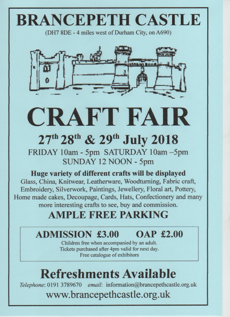 Come see our stained glass at Brancepeth Castle