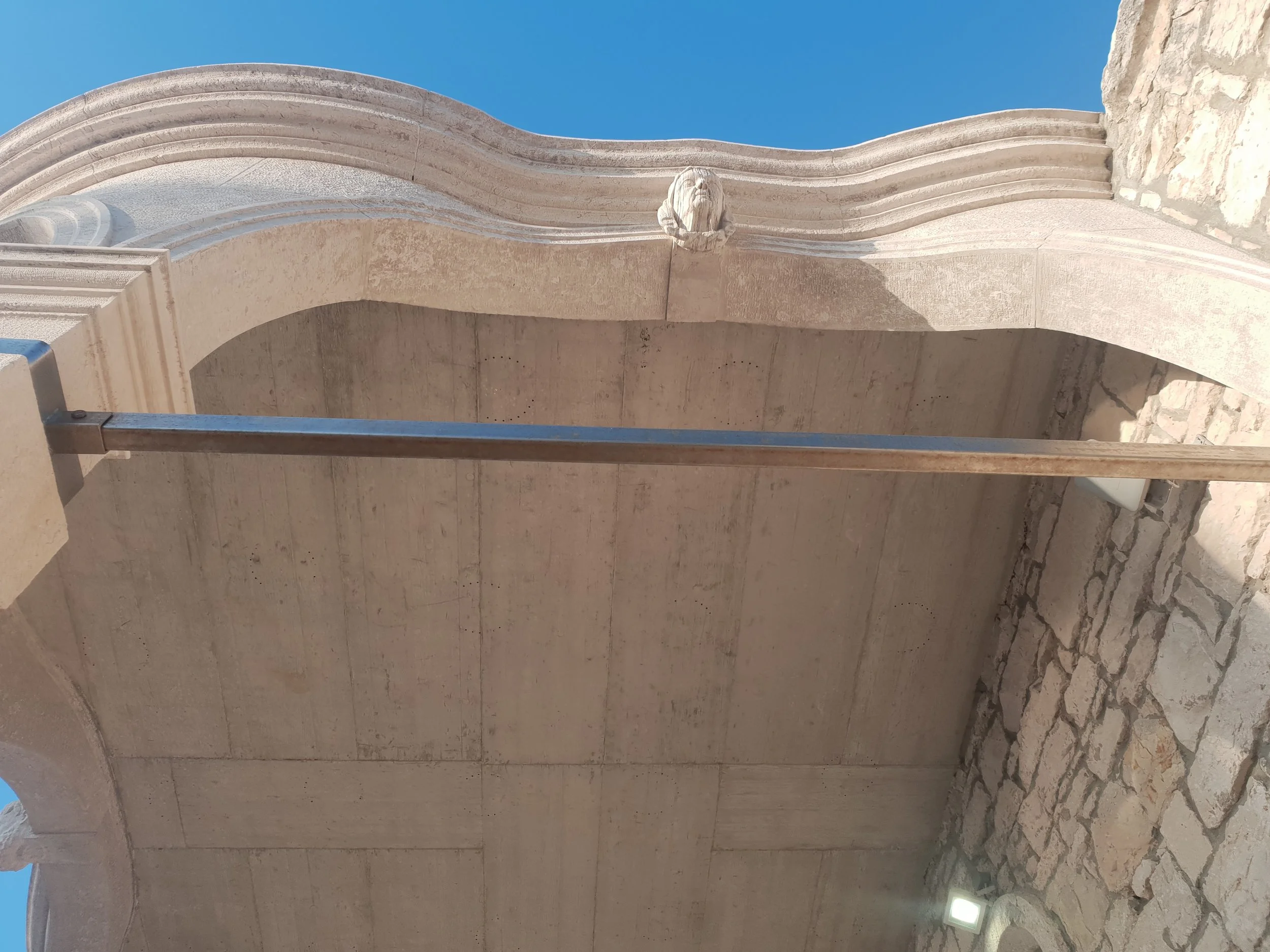 Limestone arch detail