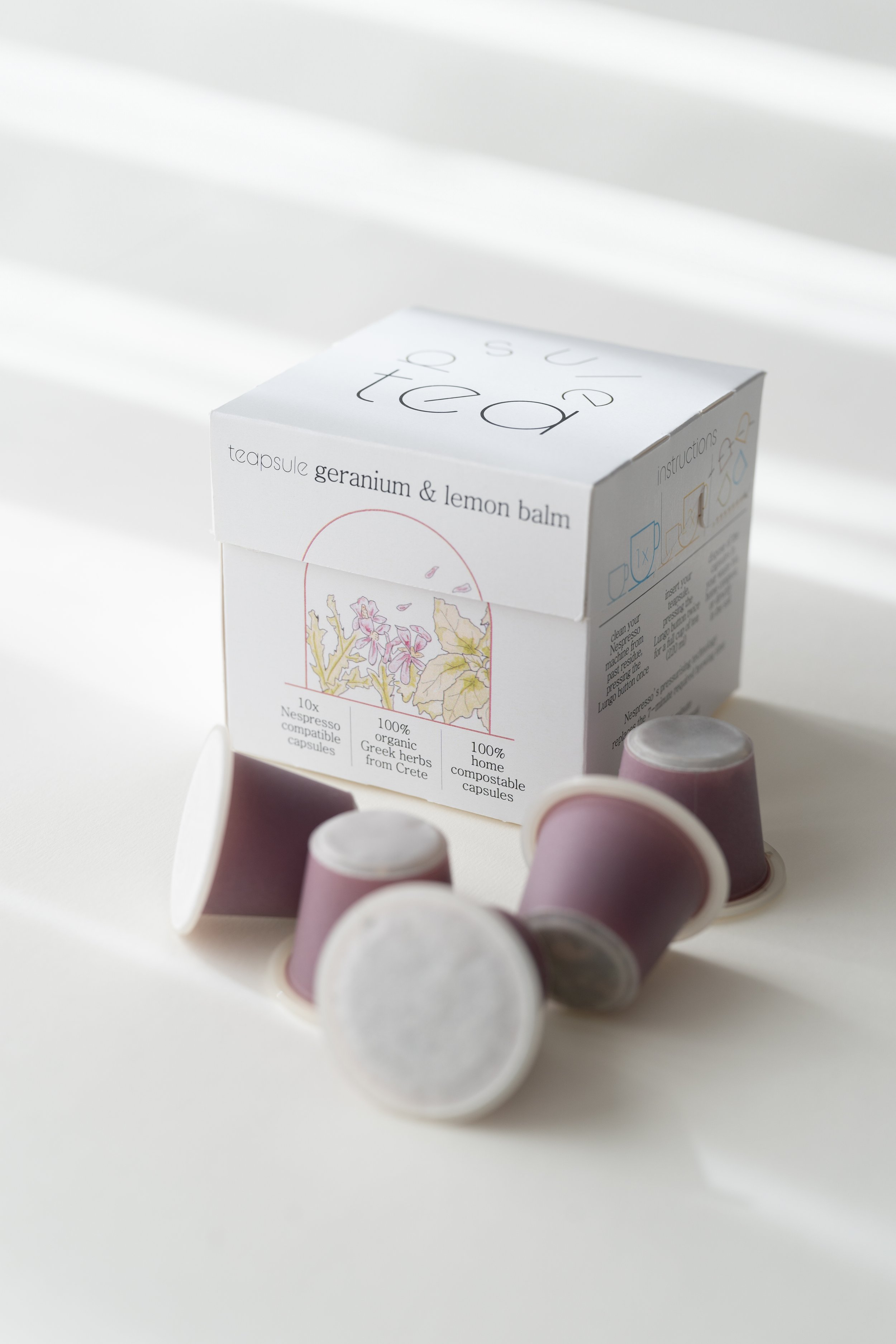 geranium & lemon balm - 10 capsules