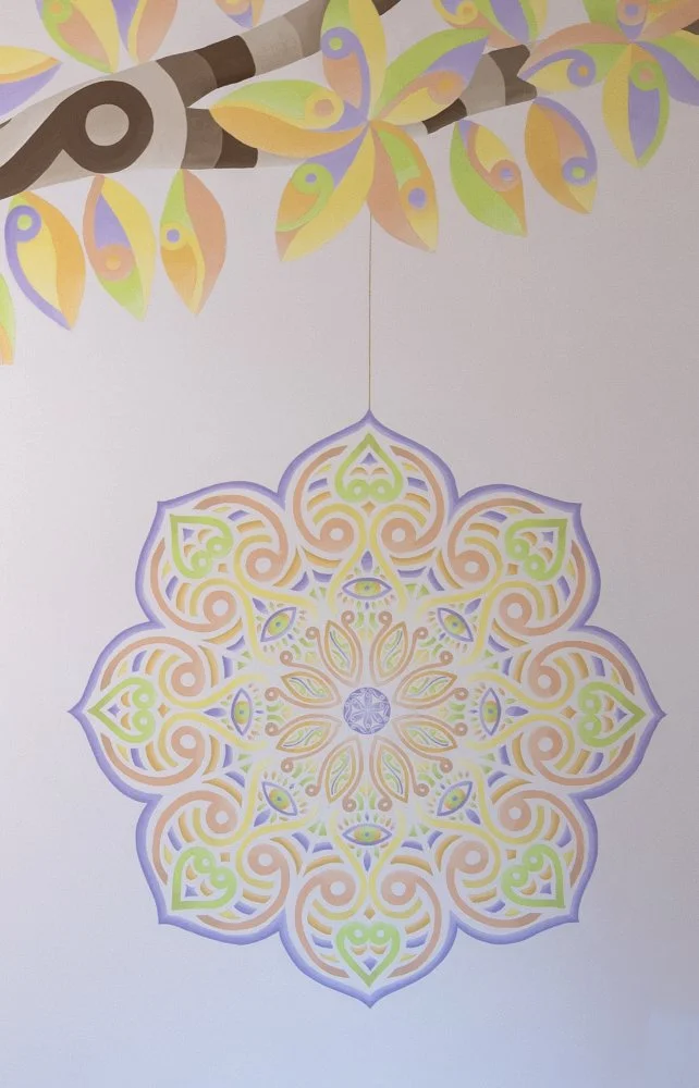 "Albero e Mandala pastello" 2025 (dettaglio)