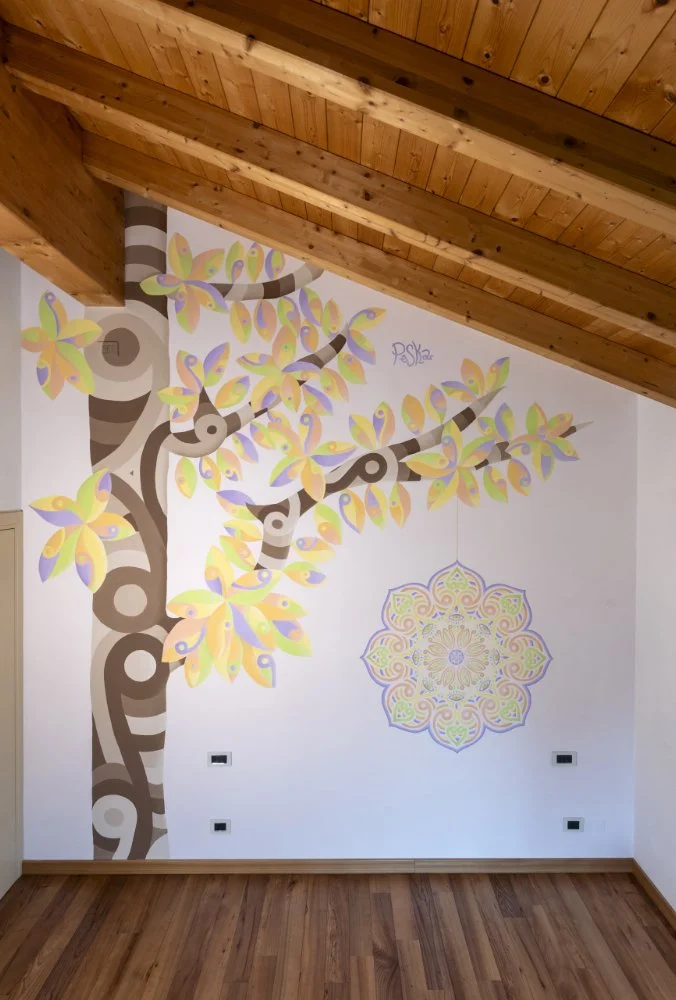"Albero e Mandala pastello" 2025