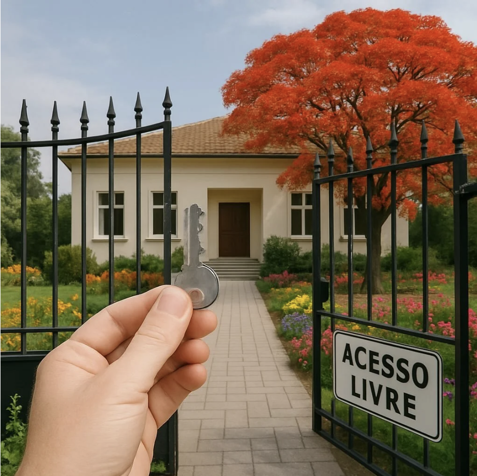 Acesso livre ao residencial