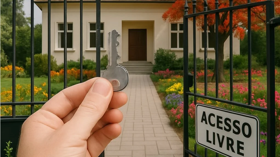 Acesso livre ao residencial