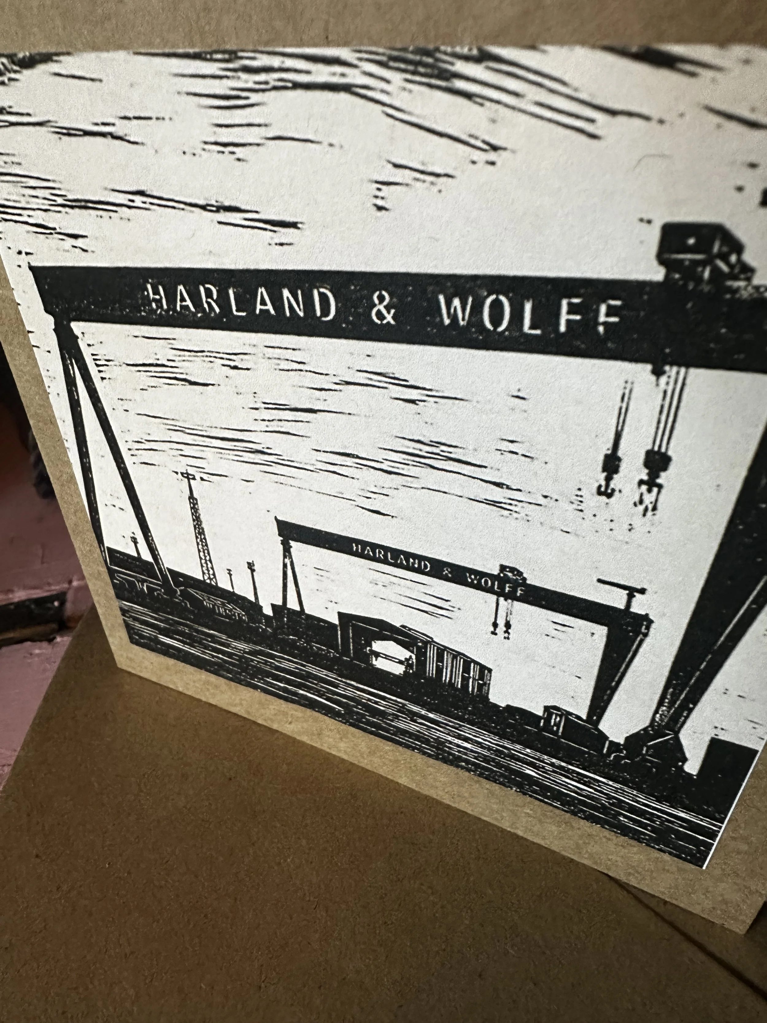 Harland & Wolff, Belfast, blank greeting card.