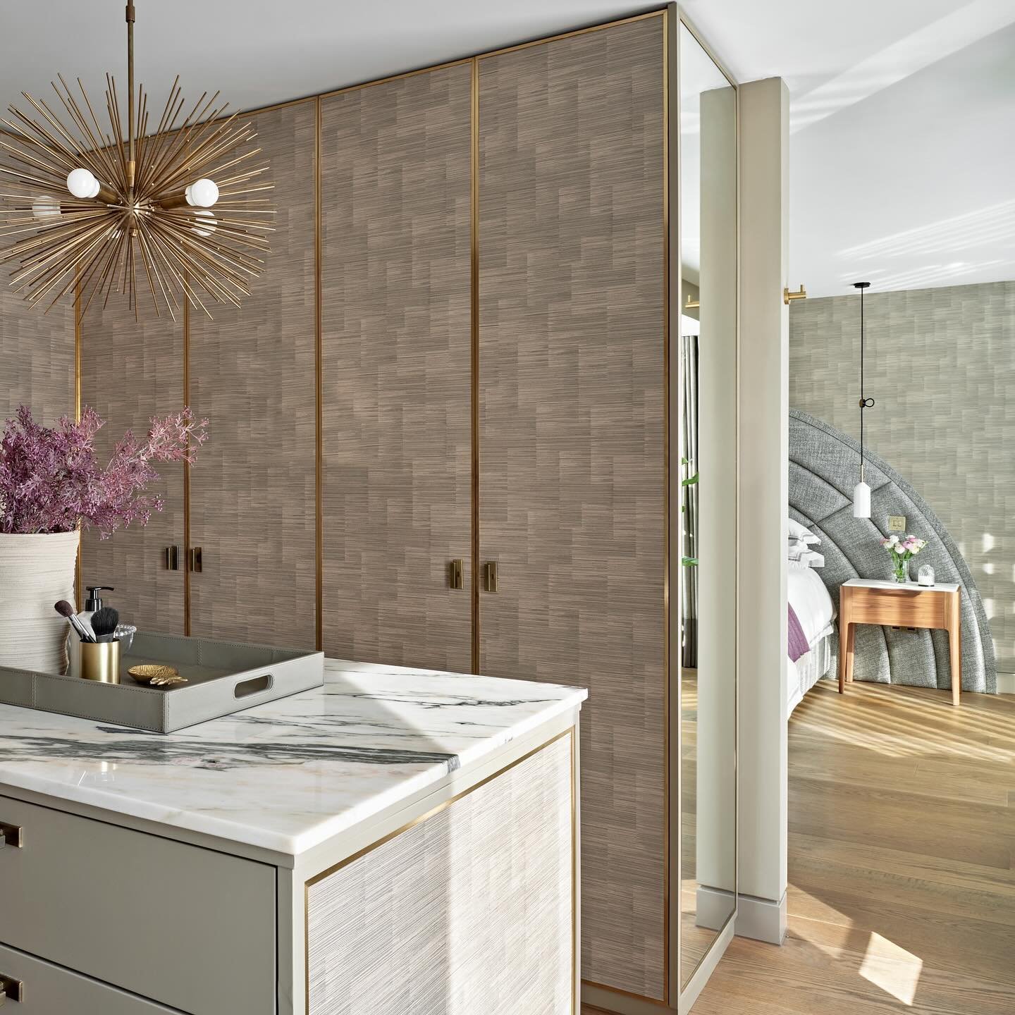 The weekend is here and I will mostly be swooped over my summer wardrobe with my winter one. Do you change your wardrobe seasonly? I would love to have my clients dressing room. We designed it so the doors could fold back fully making the space feel 