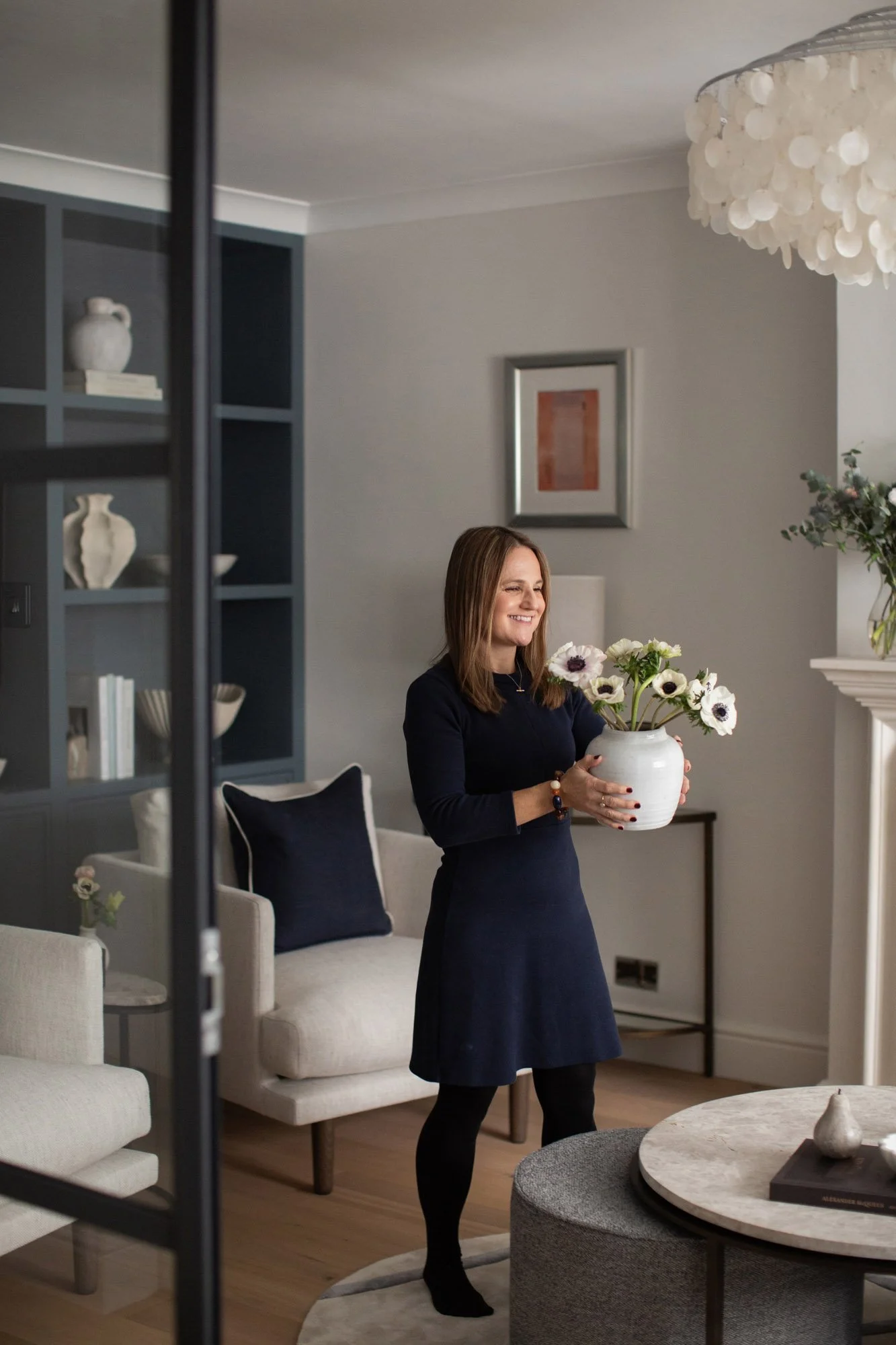 South West London Contemporary Living Room Renovation Love you home chair 