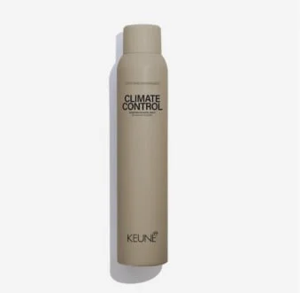 Beige KEUNE Climate Control hairspray bottle