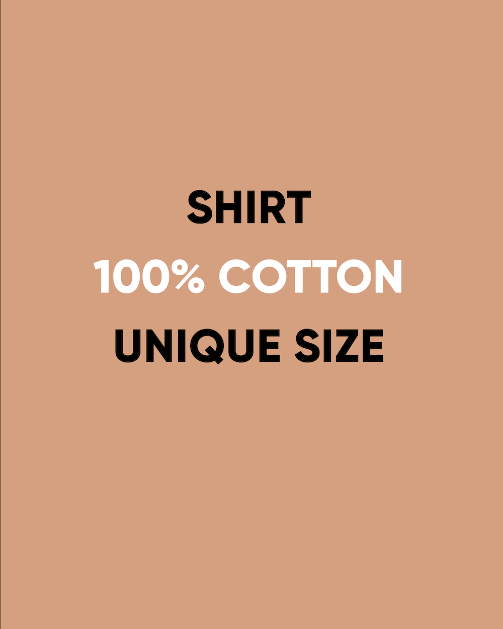 Shirt Cotton｜Unique Size