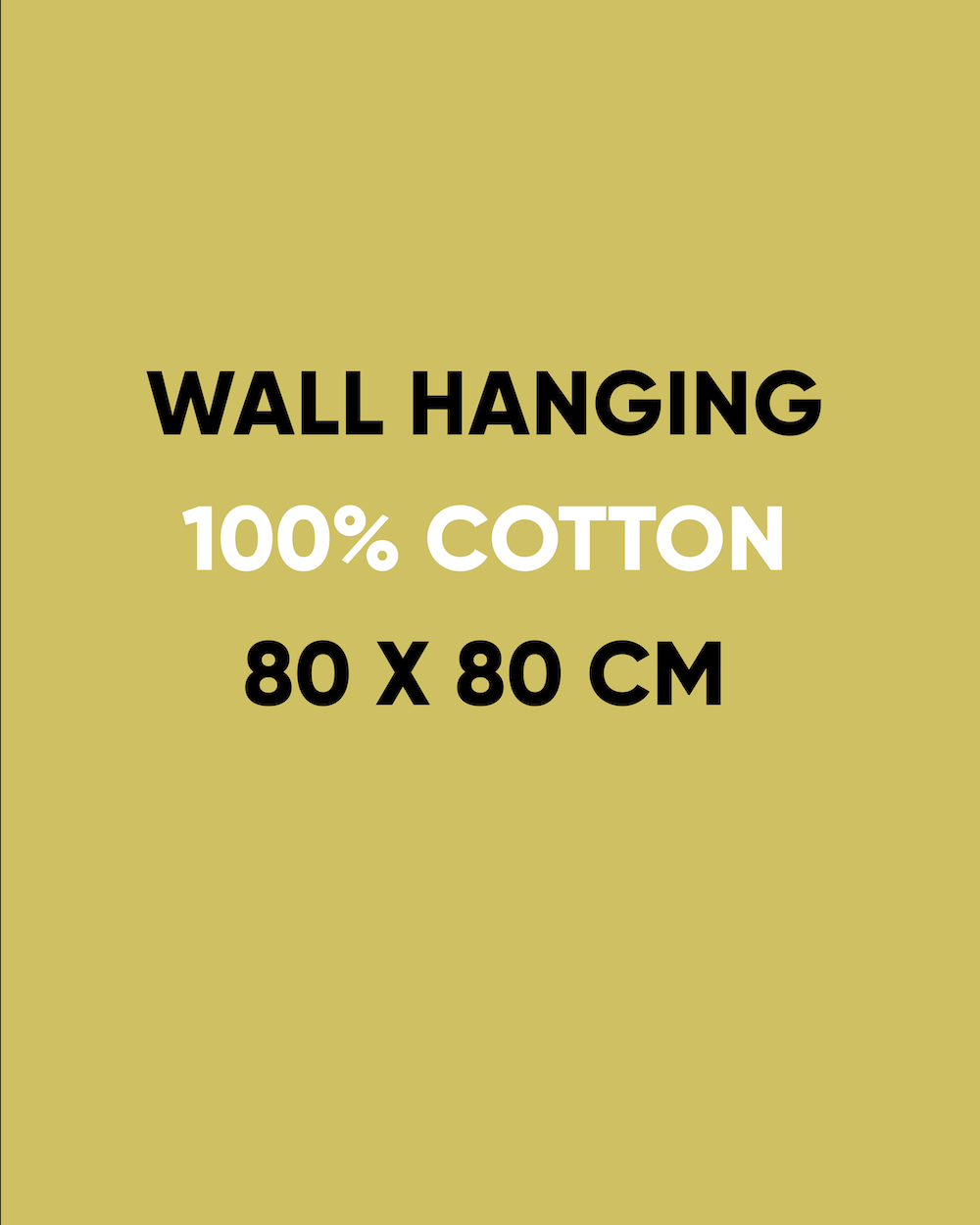 Wall Hanging Cotton｜80X80 cm