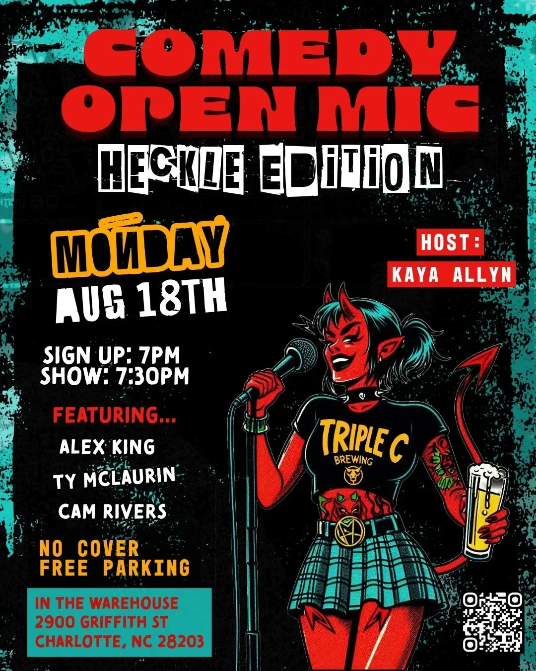 💥 THE HECKLE MIC is BACK, baby.
Where the crowd&rsquo;s got jokes, too, and they&rsquo;re not afraid to use &lsquo;em.

📣 Shout prompts, heckles, or downright nonsense at comics while they try to keep their set on track. It&rsquo;s chaotic, it&rsqu