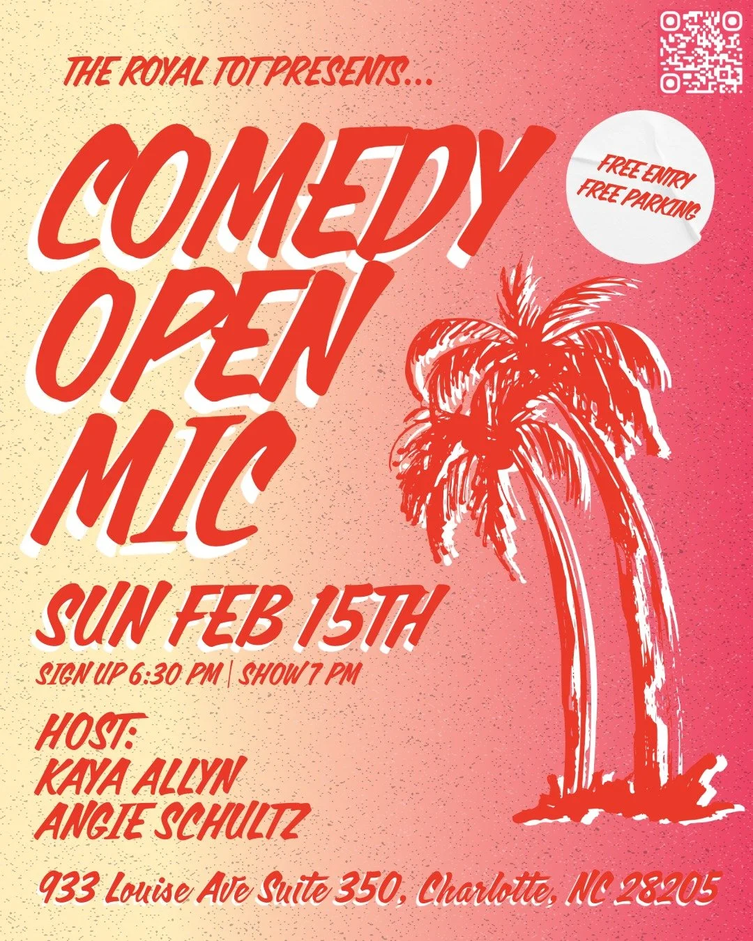 Slide into something tropical and join us at The Royal Tot for an evening of stand up, strong drinks, and beautifully chaotic energy.

Fresh jokes, bold attempts, and the kind of moments that make live comedy magic. Our mic is perfect for a post-Vale