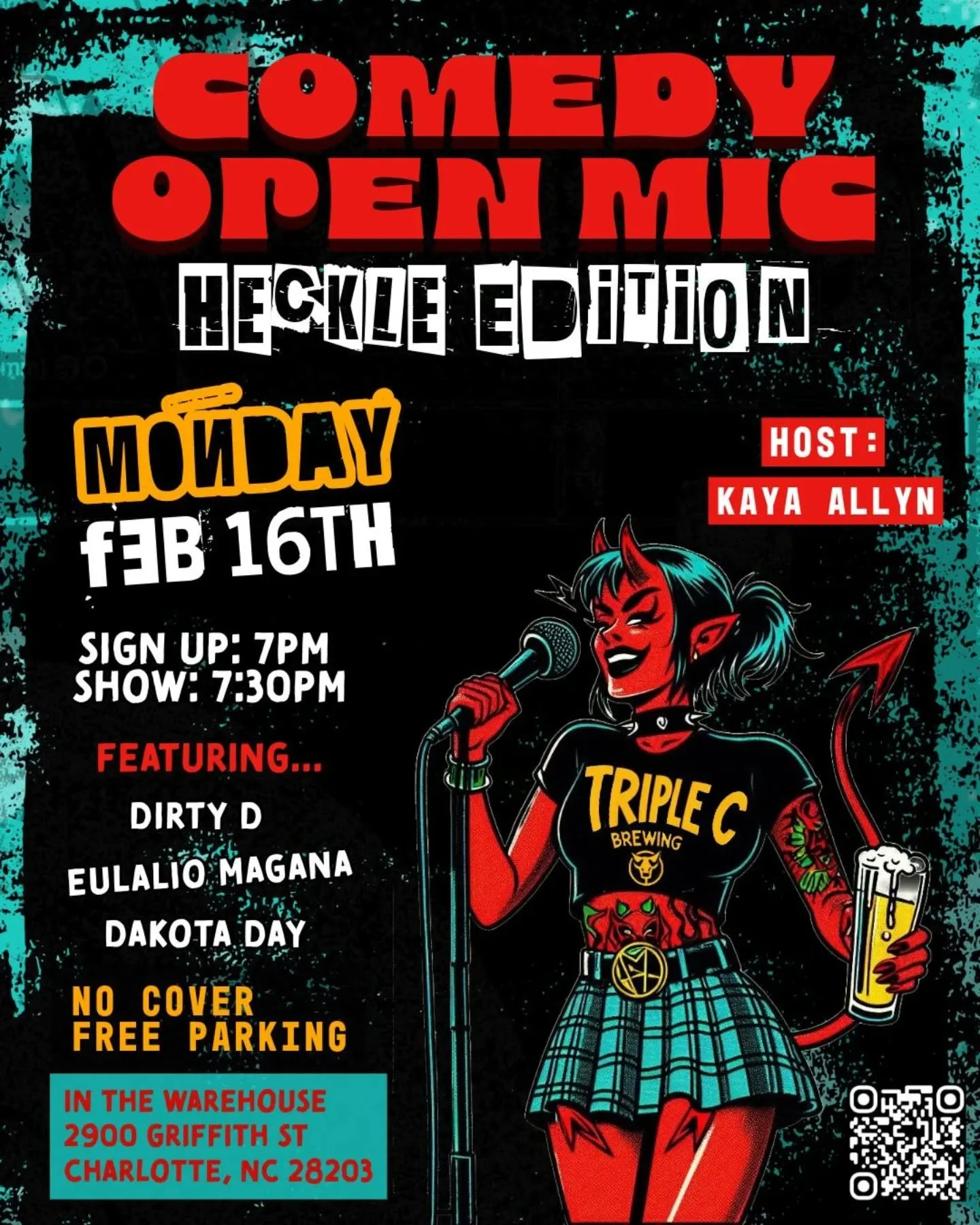 💘 Valentine&rsquo;s over.
Now we fight.
MONDAY is The Heckle Mic &mdash; where love languages turn into roast sessions.
Comics get 5 minutes.
The crowd gets opinions.
No fourth wall. No mercy.
Got post-Valentine&rsquo;s feelings? Bring them.
Still i