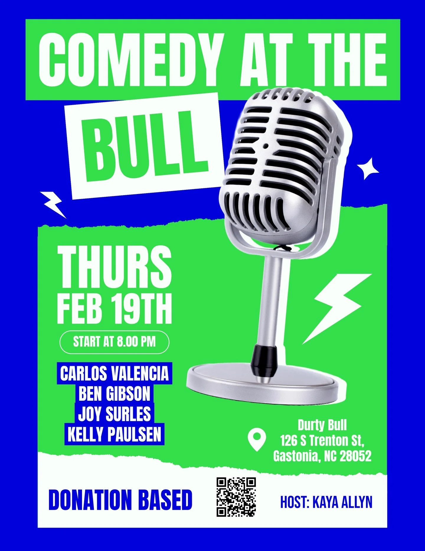 Tomorrow night at The Bull! 🍻🎤
Get ready for a night packed with big laughs, cold drinks, and brilliant live comedy!

Grab your friends, grab a pint, and let&rsquo;s make it a night to remember.

🎟️ Don&rsquo;t miss out &ndash; see you there!
.
.
