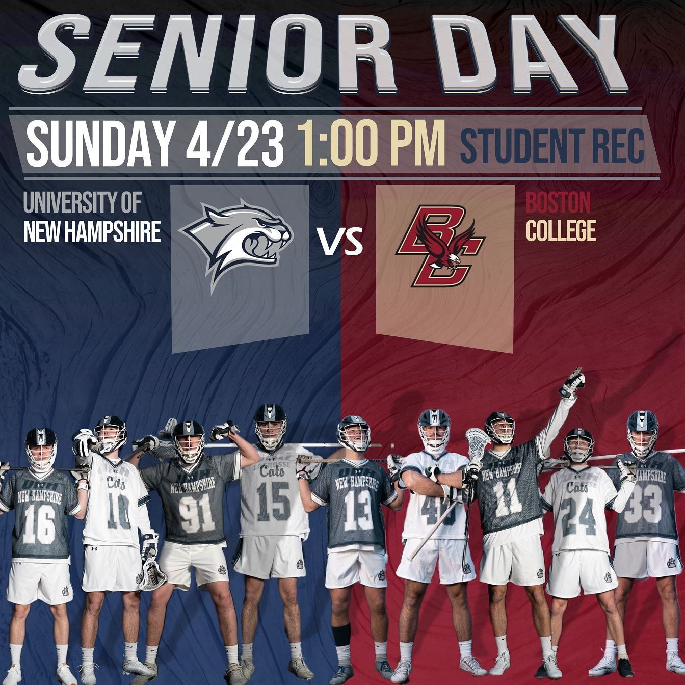 Tomorrow we celebrate our seniors in the last matchup of the regular season against BC. #gocats #clc