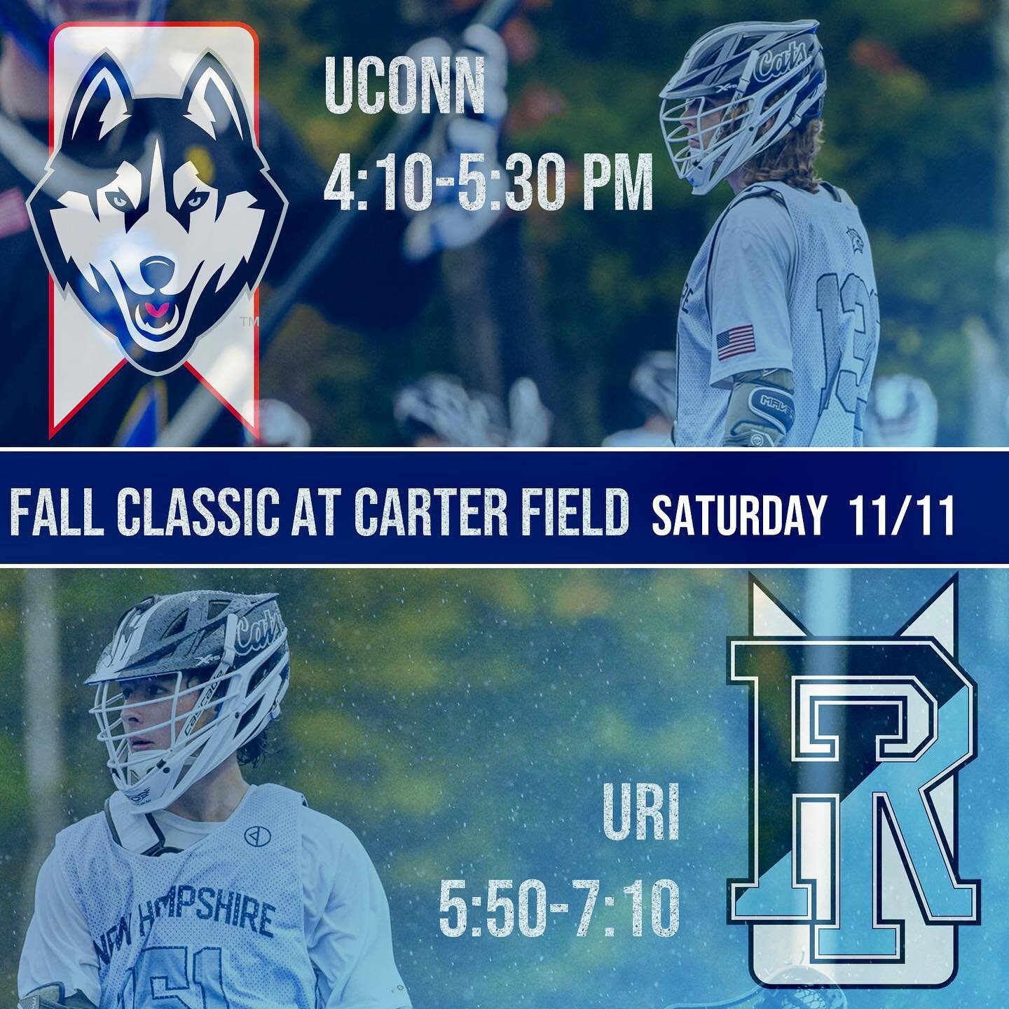 FALL BALL FINALE! Tomorrow the cats take on UCONN and URI back to back on Carter Field.